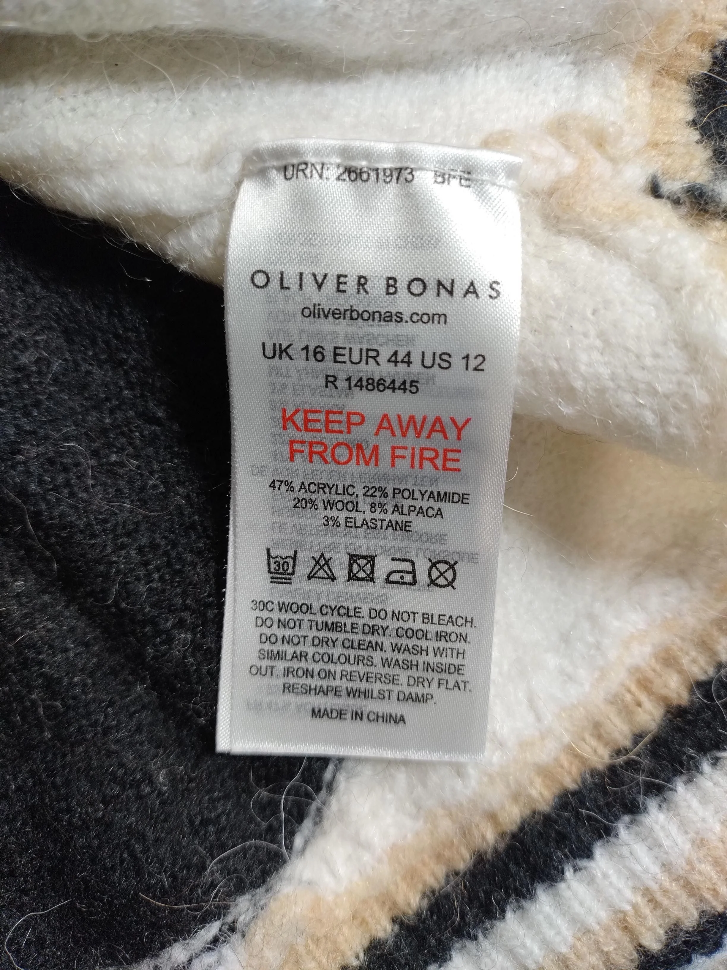 Oliver Bonas Women's Jumper UK 16 Multi Acrylic - Image 6