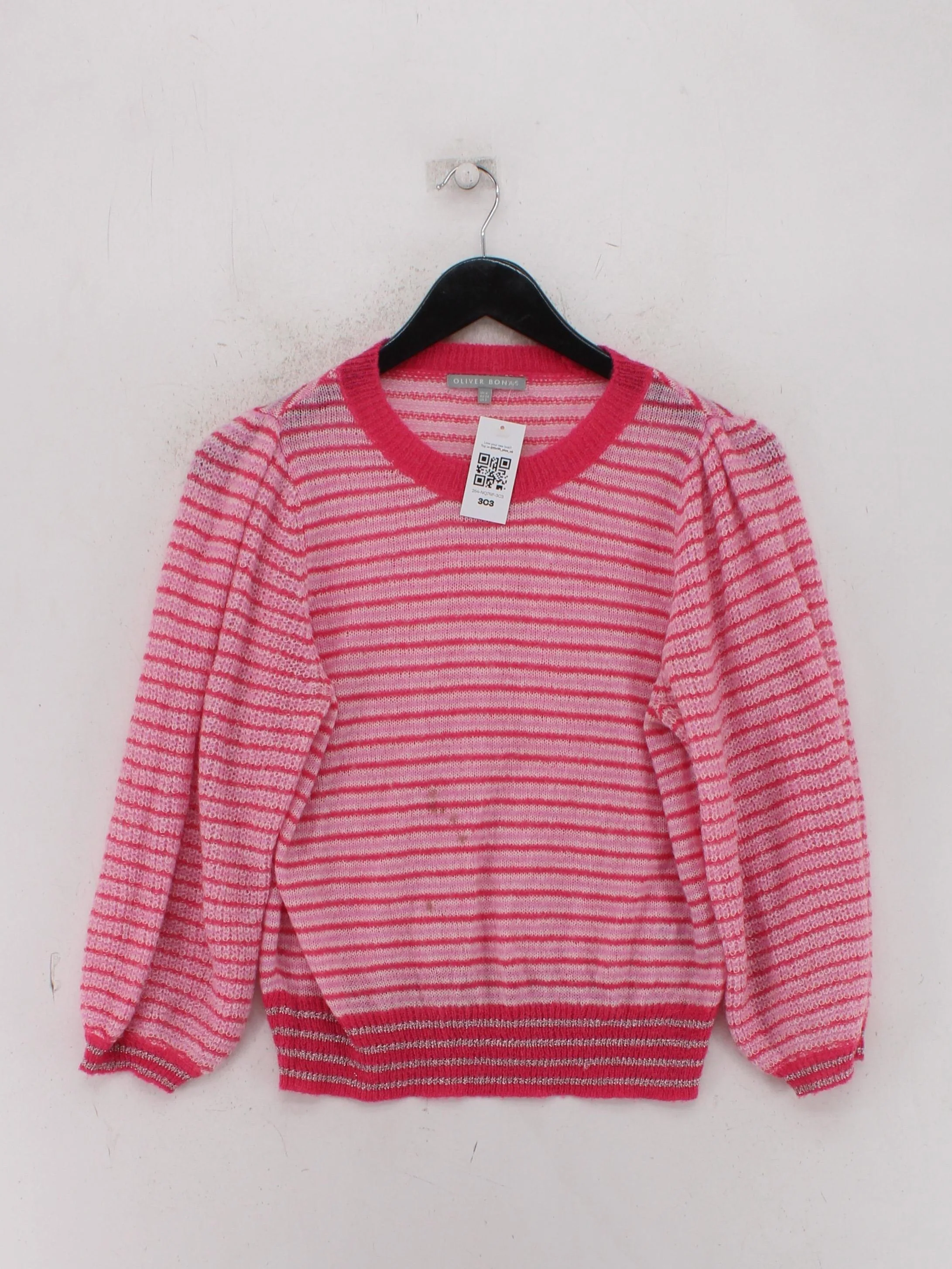 Oliver Bonas Women's Jumper UK 6 Pink Acrylic with Nylon, Wool, Other Pullover - Image 2