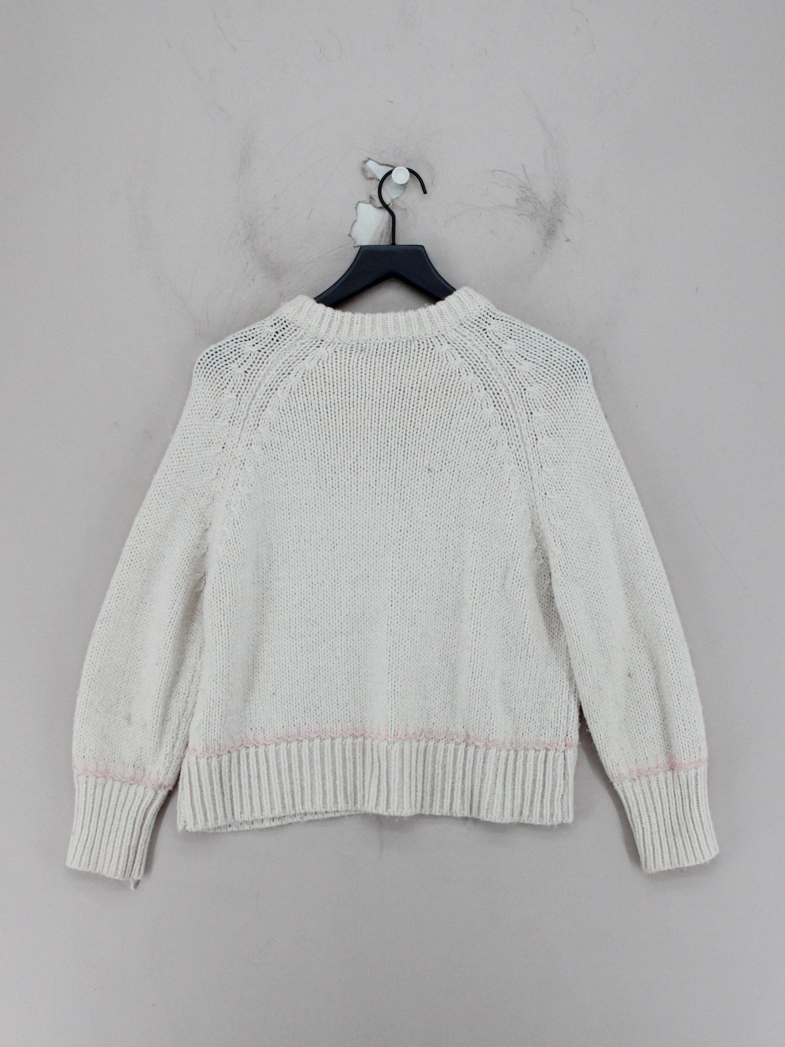 Oliver Bonas Women's Jumper UK 8 Cream Acrylic with Nylon, Polyester Pullover - Image 2