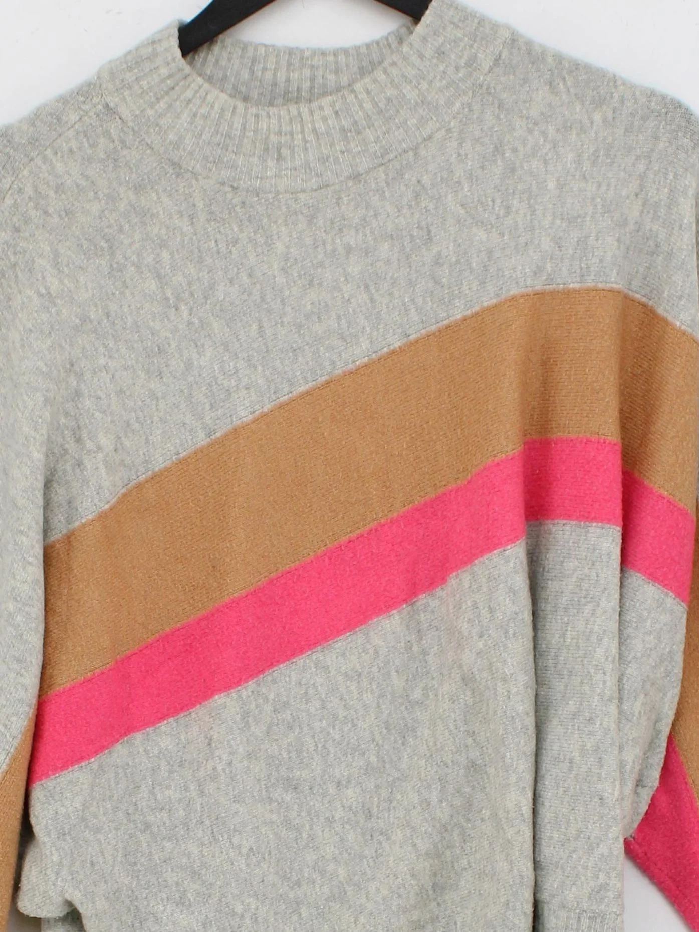 Oliver Bonas Women's Jumper UK 8 Grey Acrylic - Image 3