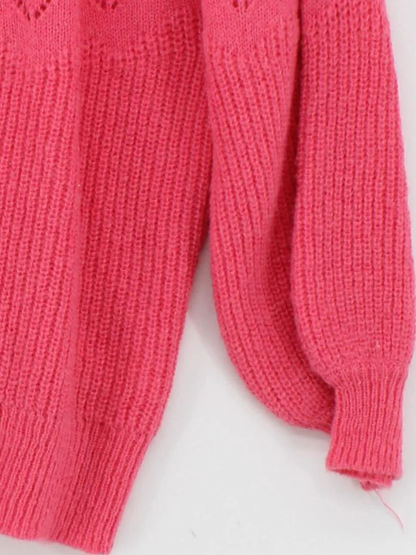 Oliver Bonas Women's Jumper UK 8 Pink Acrylic with Polyamide, Other Pullover - Image 4