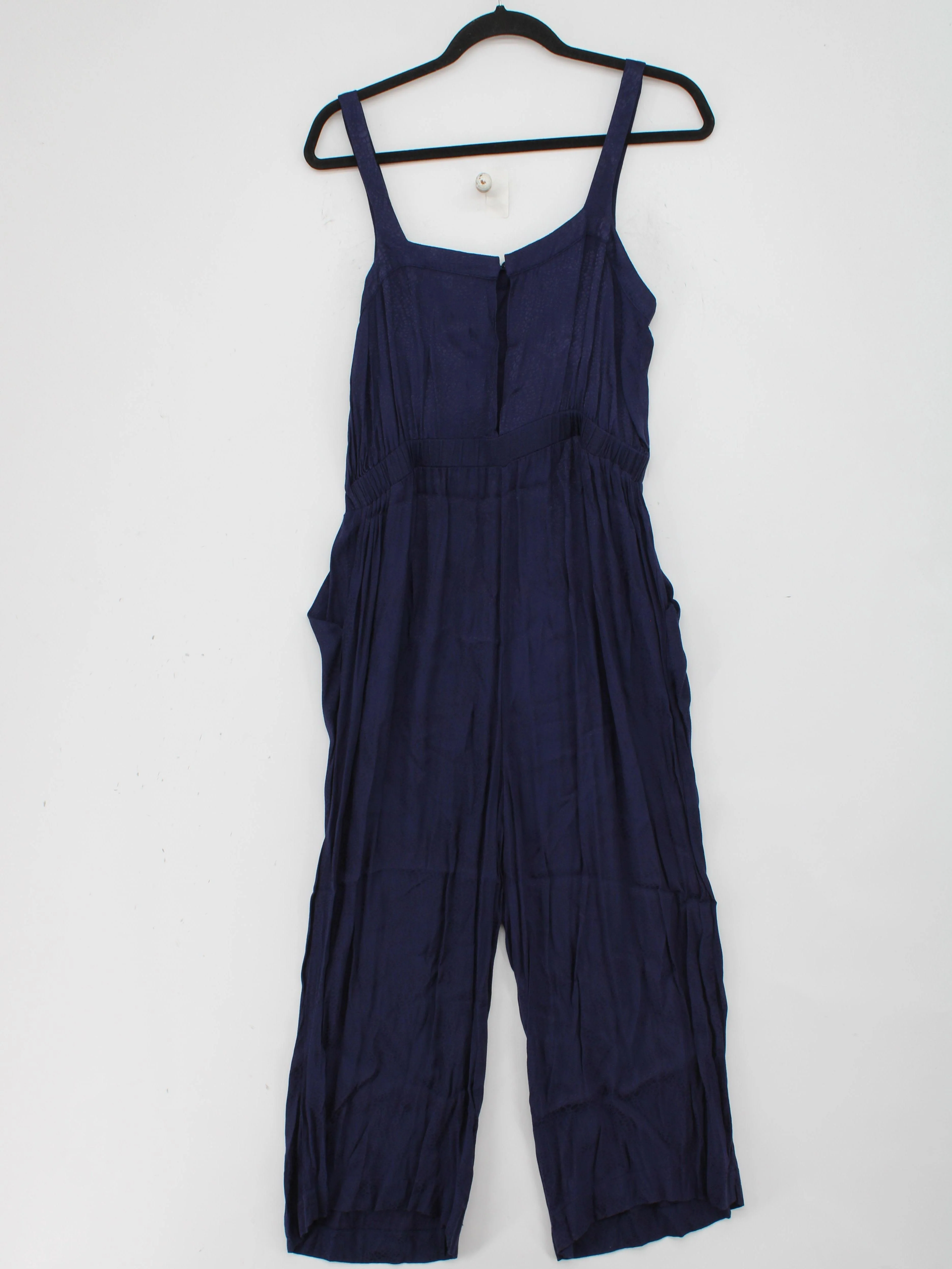 Oliver Bonas Women's Jumpsuit UK 14 Blue 100% Other Wide-Leg Jumpsuit - Image 2