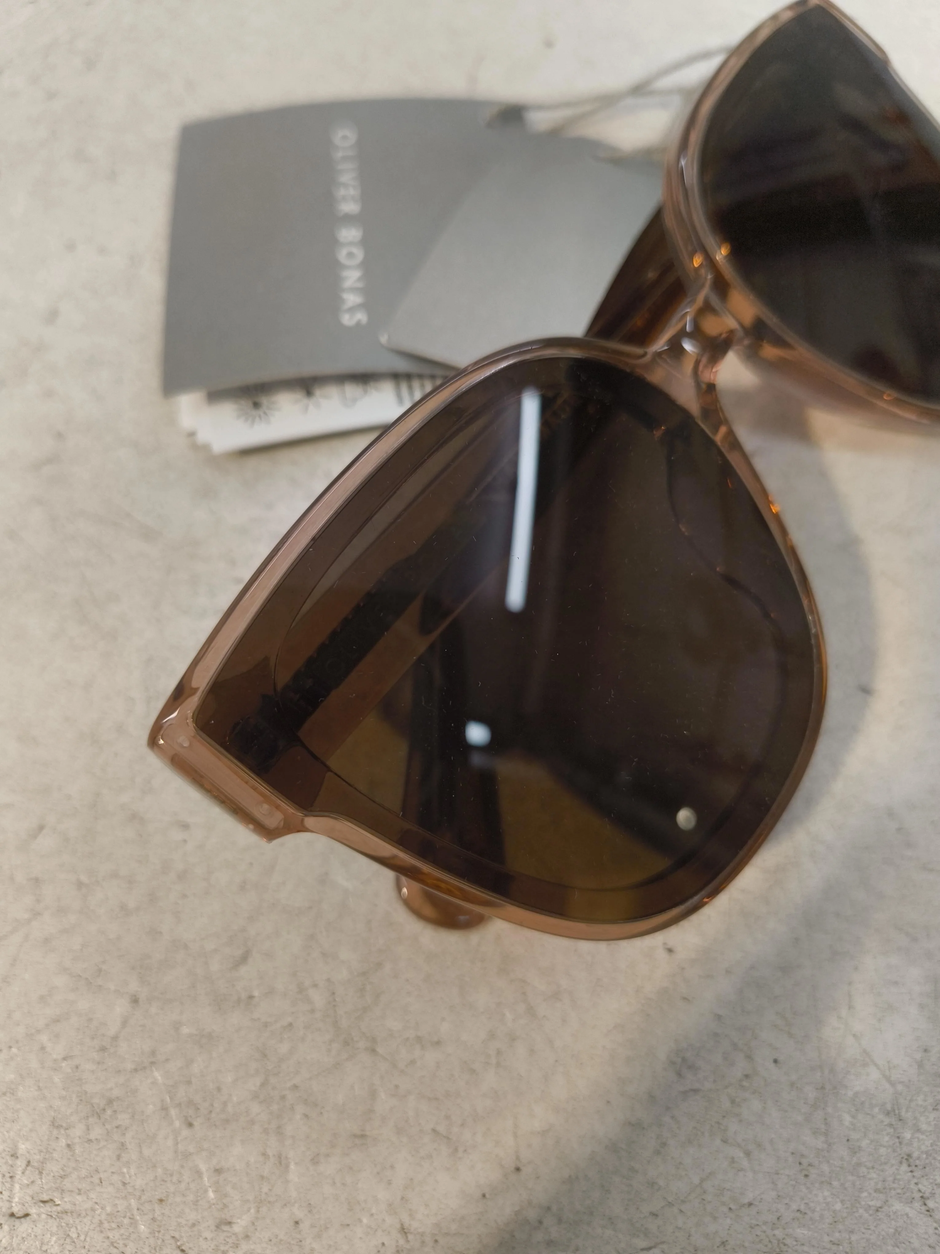 Oliver Bonas Women's Sunglasses Brown Cat Eye - Image 3