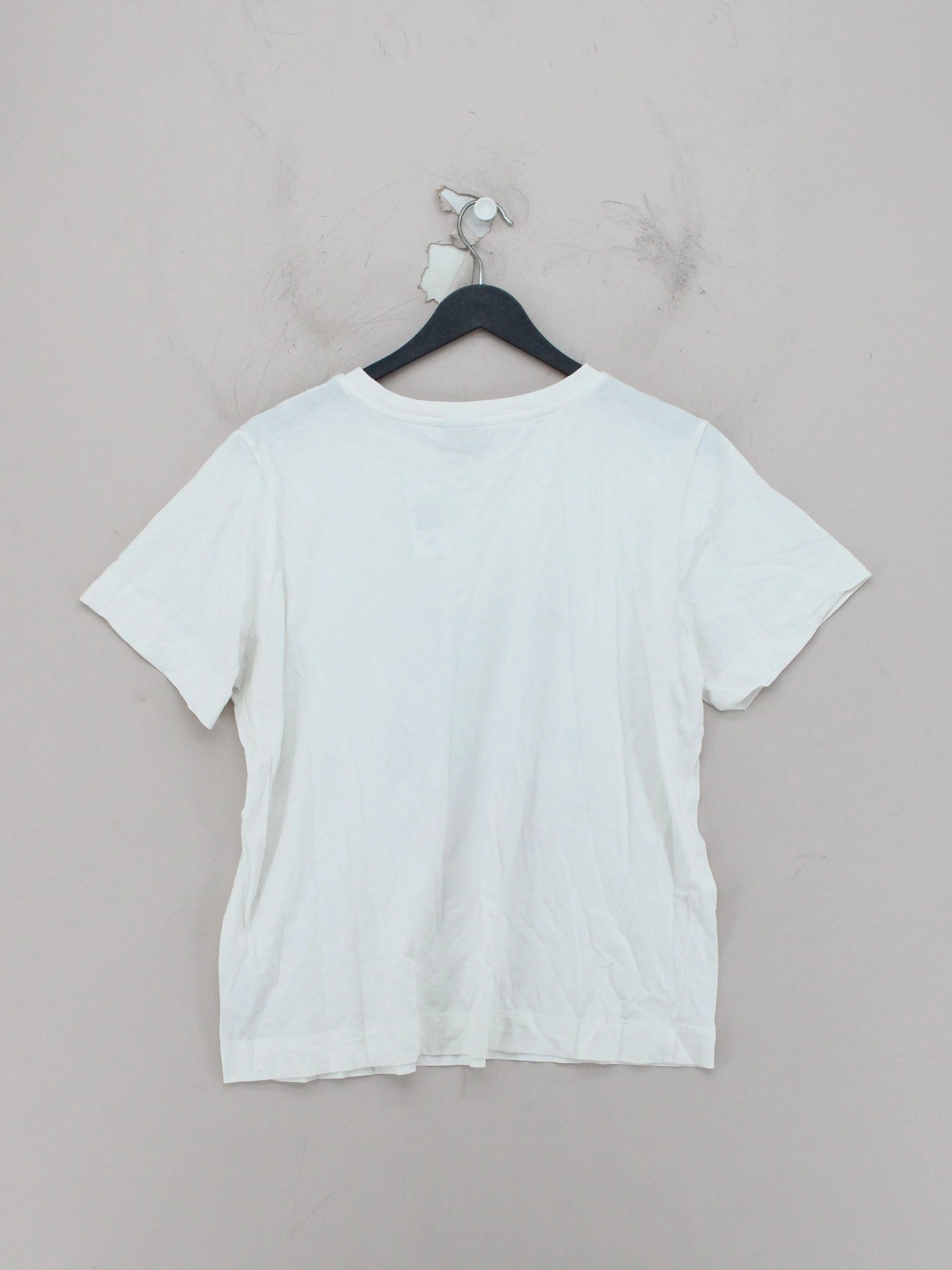 Oliver Bonas Women's T-Shirt M Cream 100% Cotton Basic - Image 2