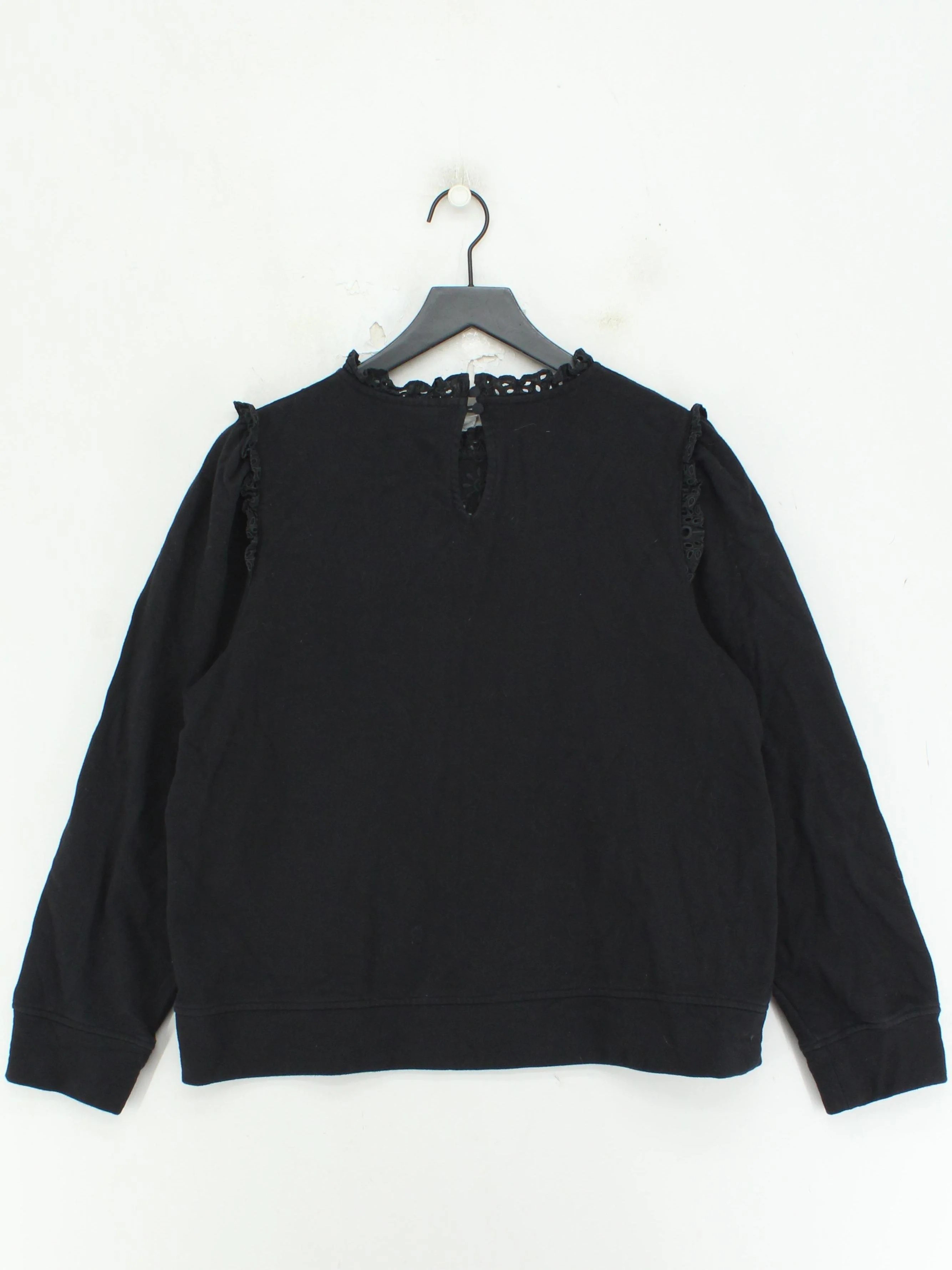 Oliver Bonas Women's Top UK 16 Black Cotton with Polyester Jersey - Image 2