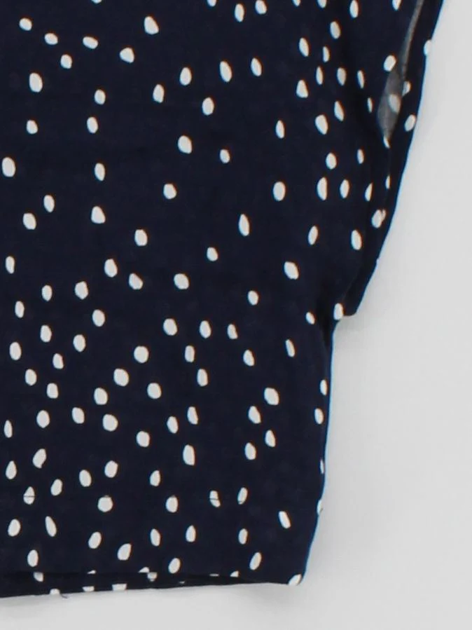 Oliver Bonas Women's Top UK 6 Blue 100% Viscose Cropped - Image 4