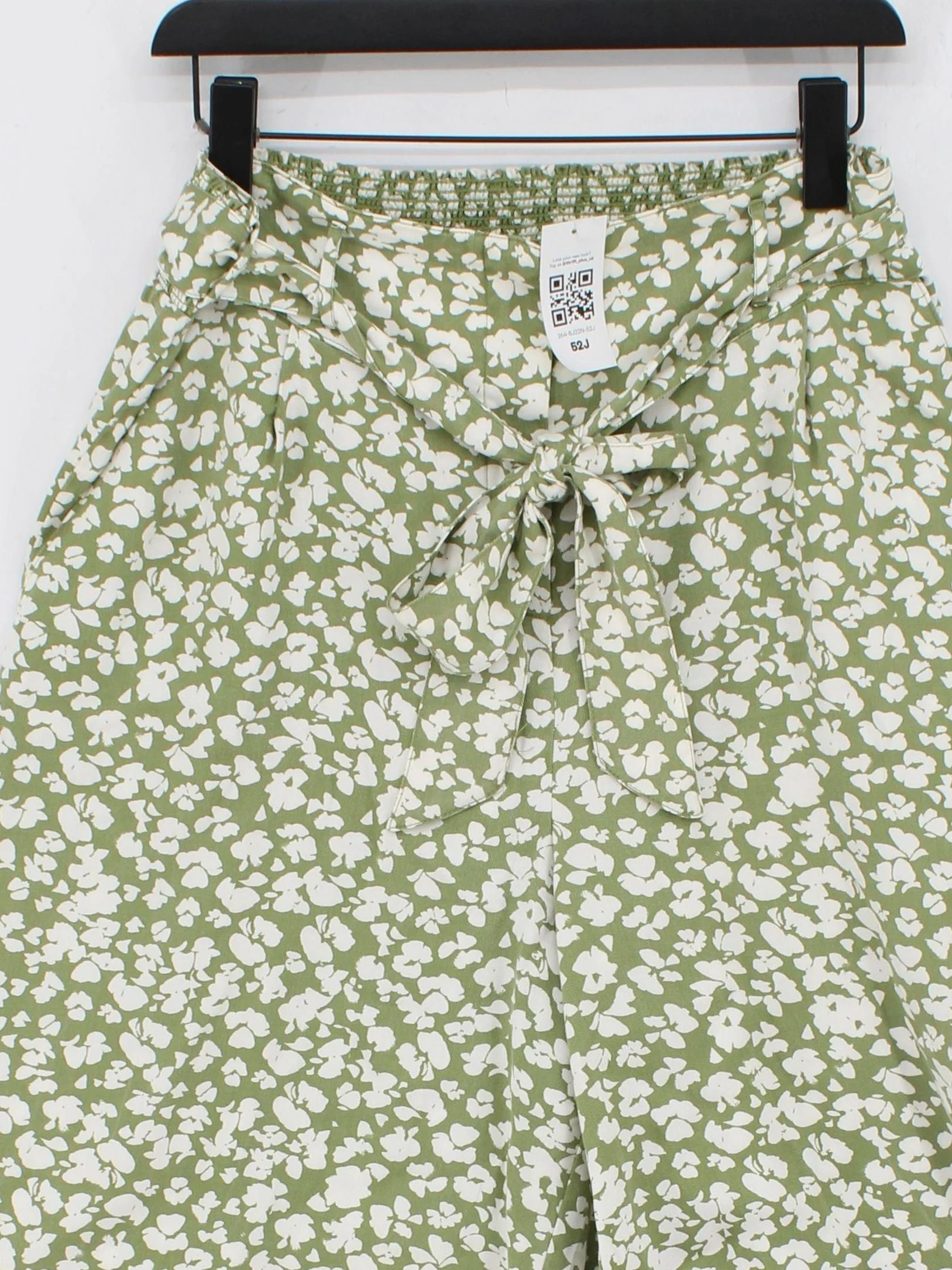 Oliver Bonas Women's Trousers UK 14 Green 100% Lyocell Modal Cropped - Image 3