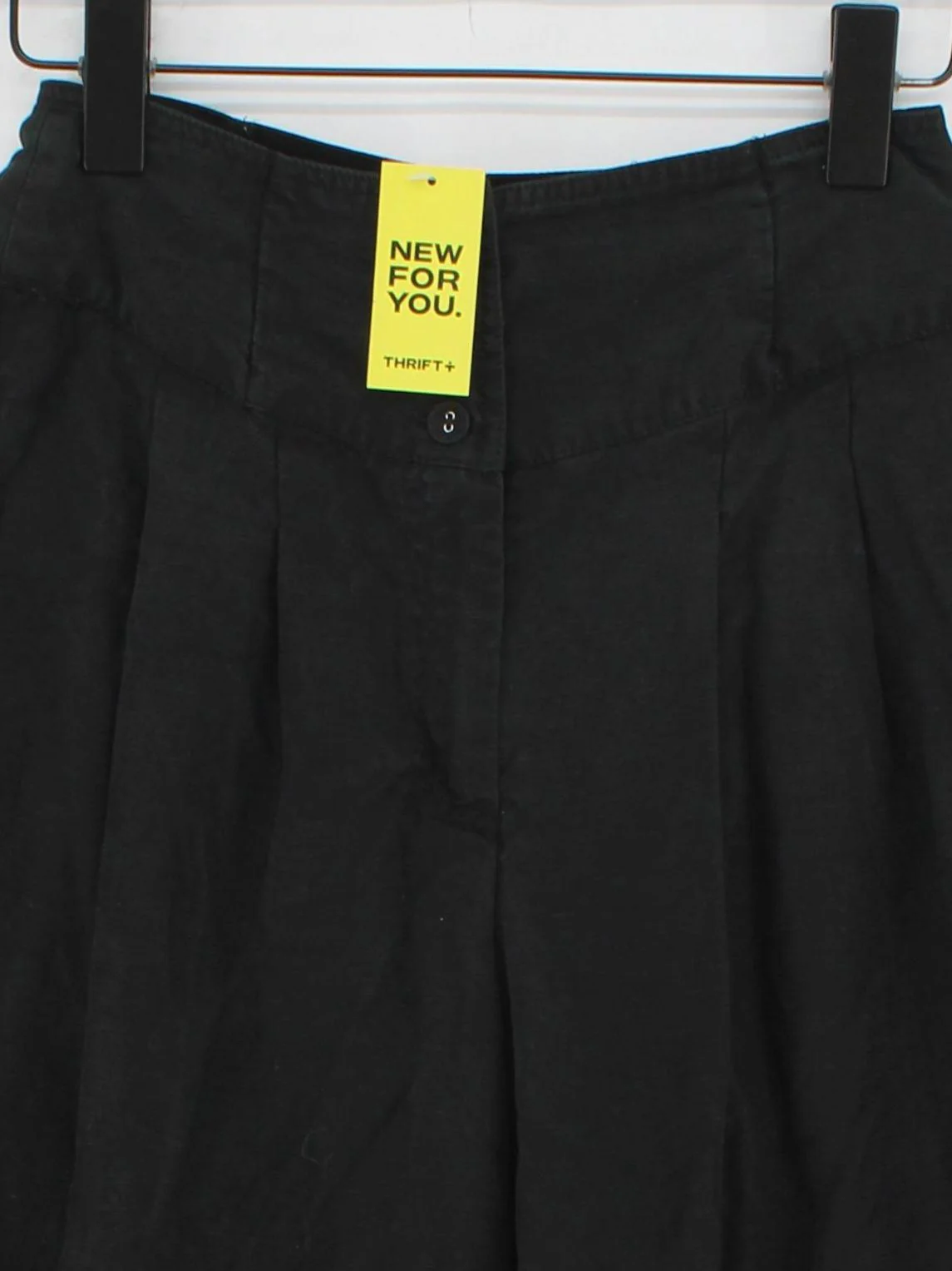 Oliver Bonas Women's Trousers UK 6 Black Lyocell Modal with Linen Wide-Leg Chino - Image 3