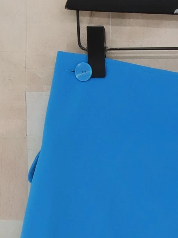 Only Women's Mini Skirt UK 10 Blue Polyester with Elastane Short Mini - Image 4