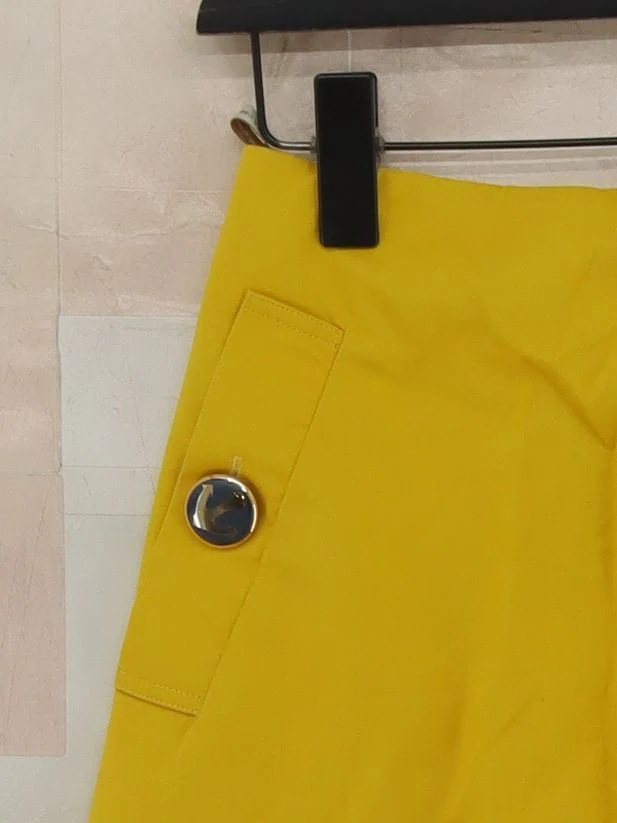 Orla Kiely Women's Mini Skirt S Yellow 100% Cotton Short Mini - Image 4