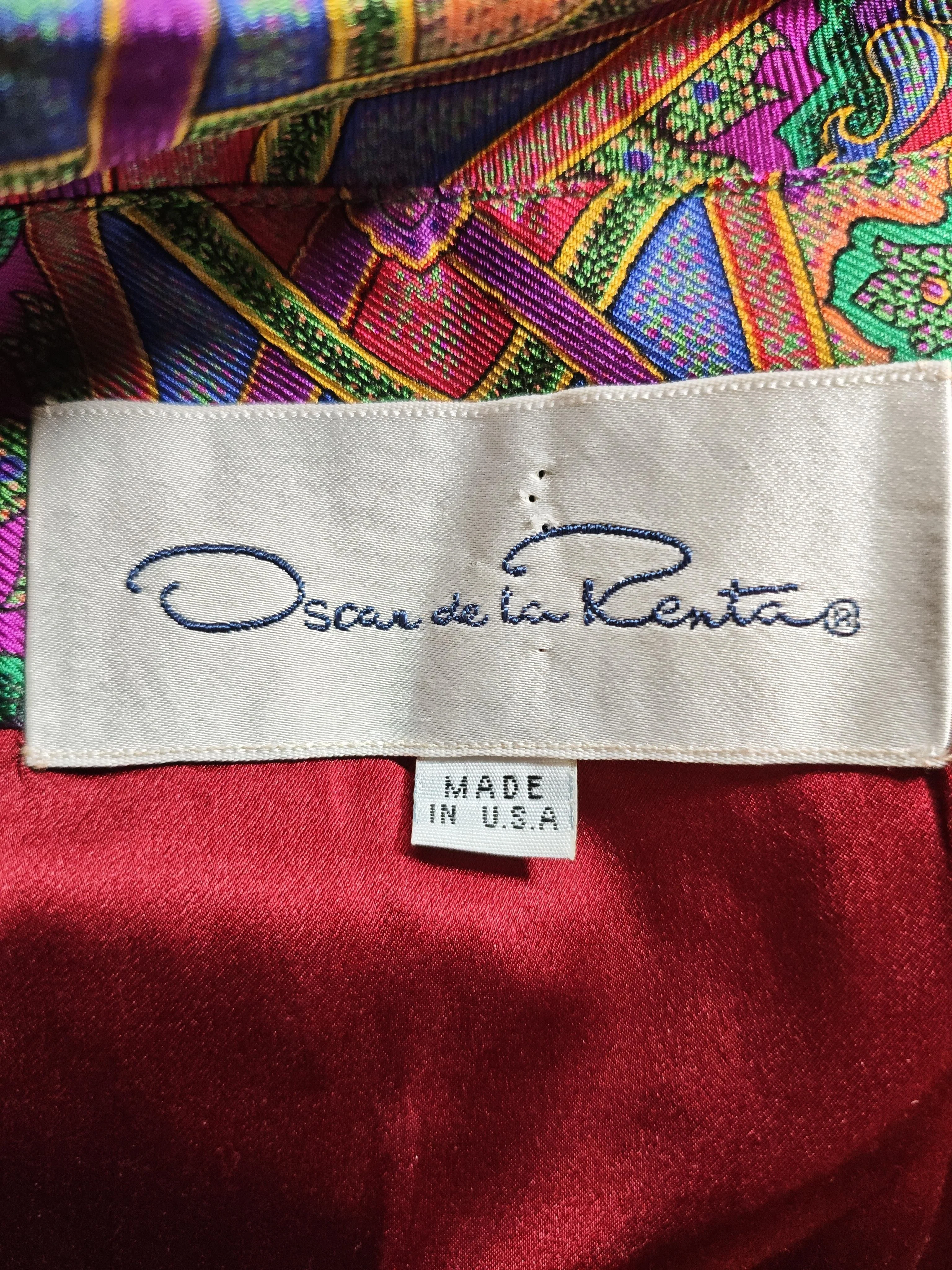 Oscar De La Renta Shirt Mini Dress in Multi - Image 5