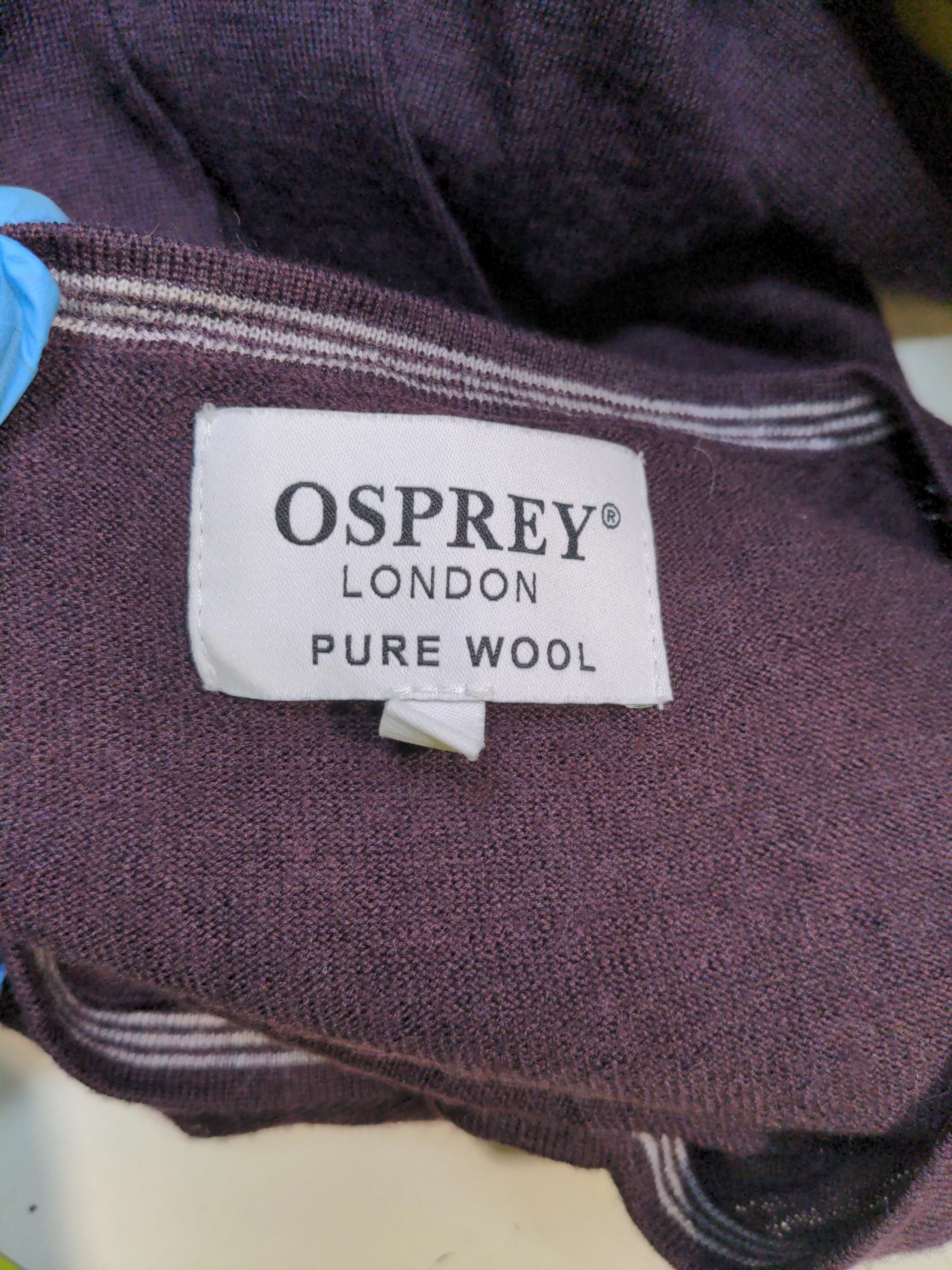 Osprey London Men's Jumper L Brown 100% Wool V-Neck Pullover - Image 5
