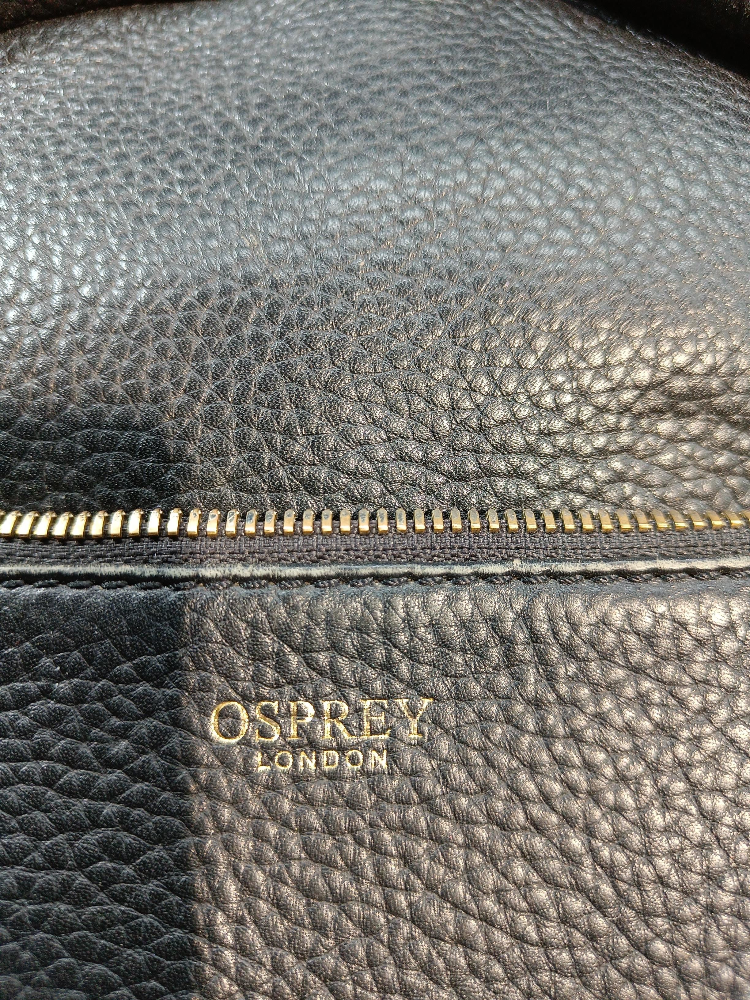 Osprey London Women's Bag Black 100% Leather Backpack - Image 7