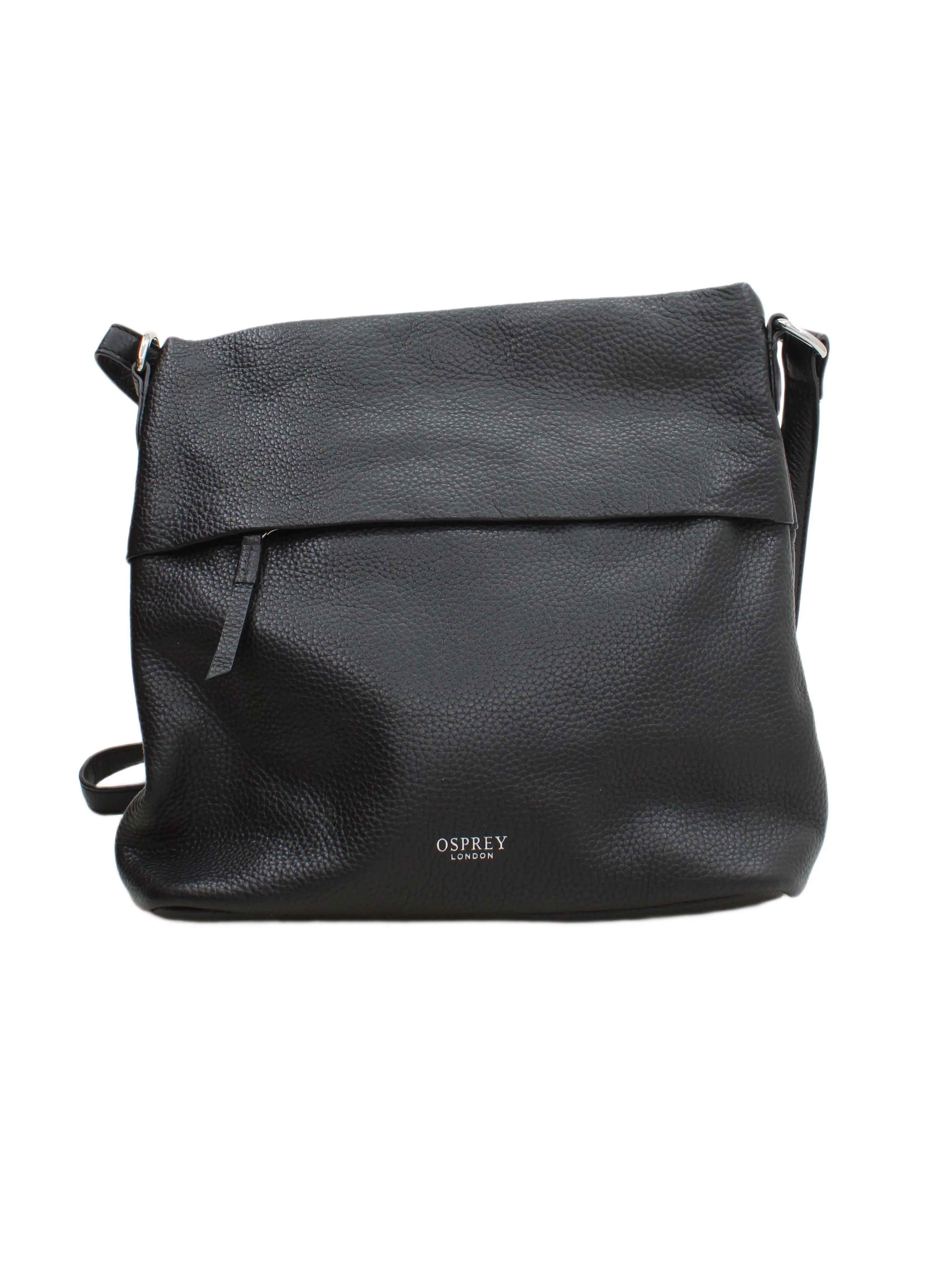 Osprey London Women's Bag Black 100% Leather Crossbody