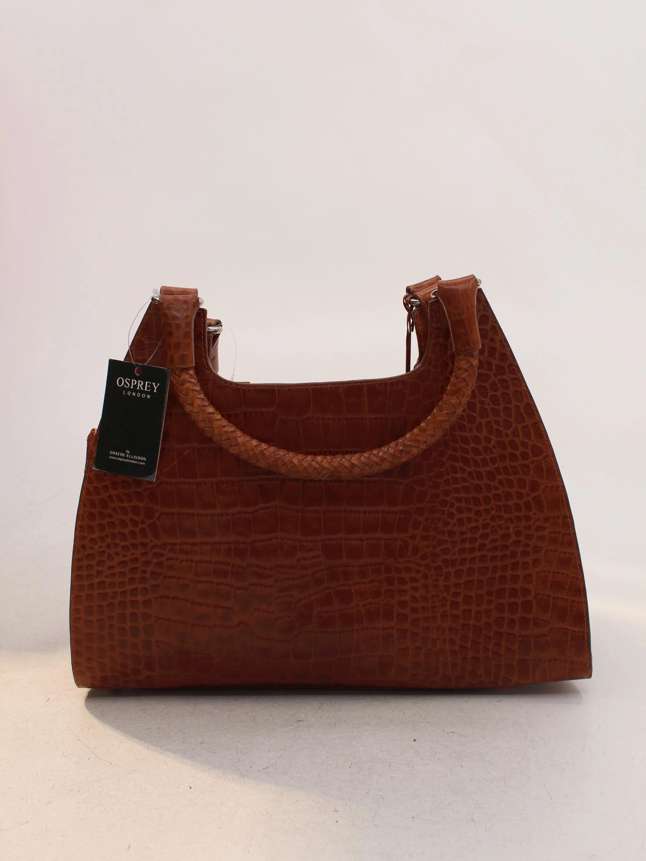 Osprey London Women's Bag Brown Animal Print 100% Leather Shoulder Bag - Image 2