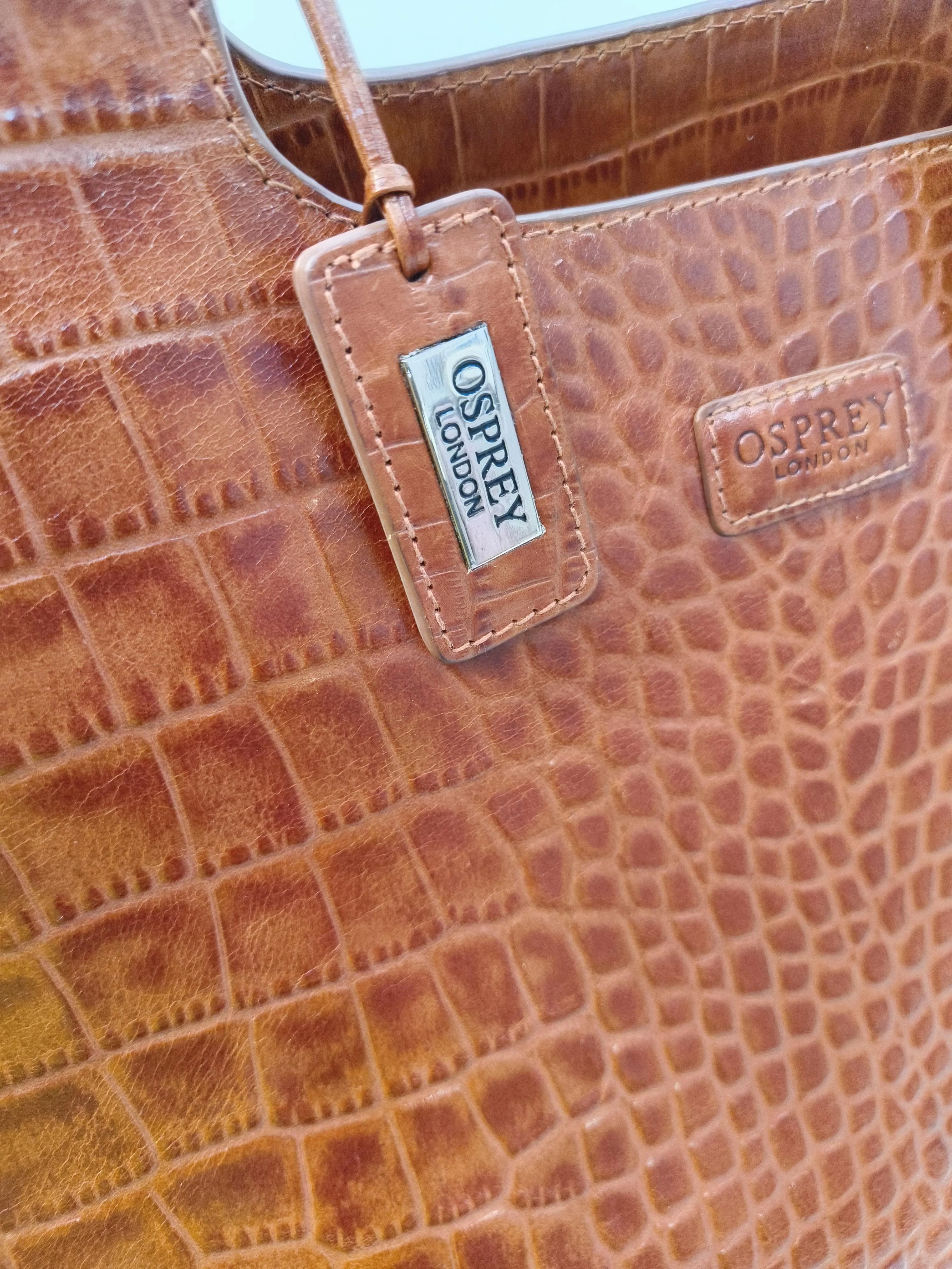 Osprey London Women's Bag Brown Animal Print 100% Leather Shoulder Bag - Image 3