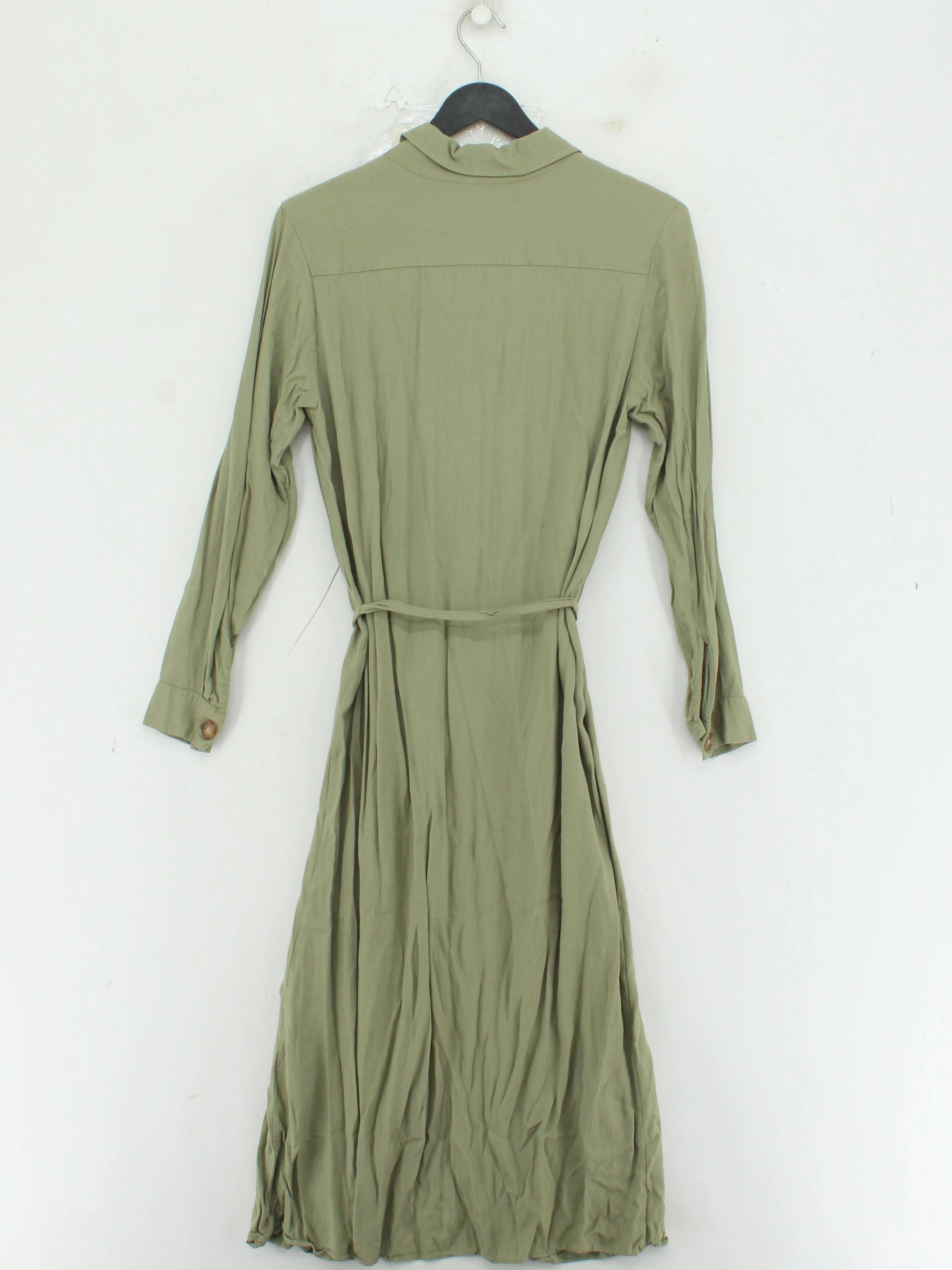 & Other Stories Shirt Midi Dress in Green - Image 2