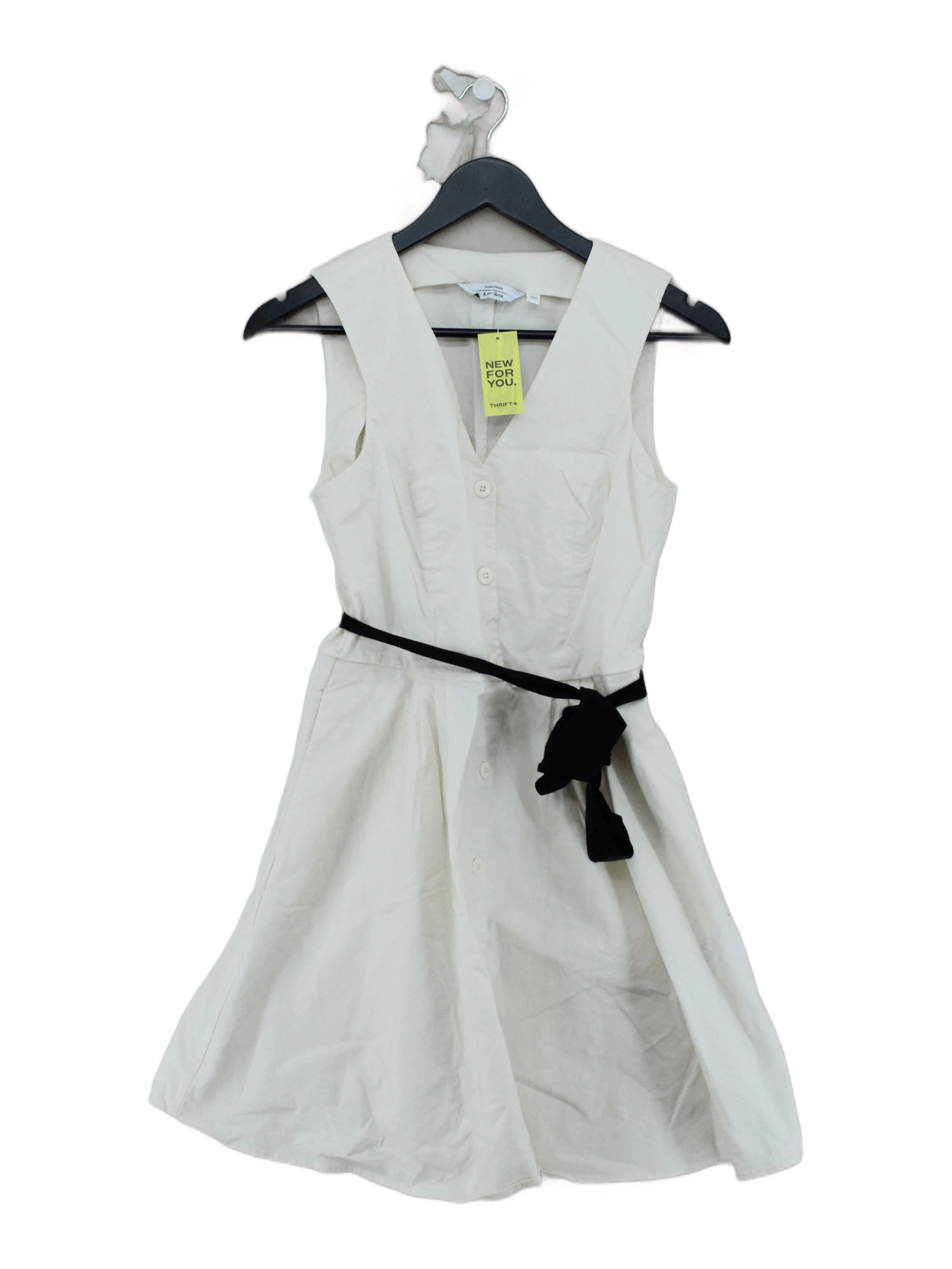& Other Stories Skater Mini Dress in Cream