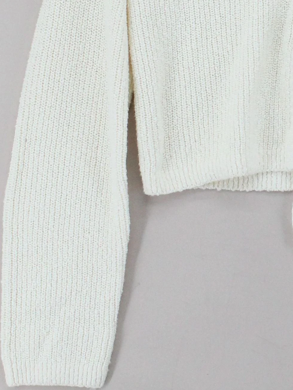 & Other Stories Women's Cardigan M Cream 100% Cotton V-Neck Cardigan - Image 4