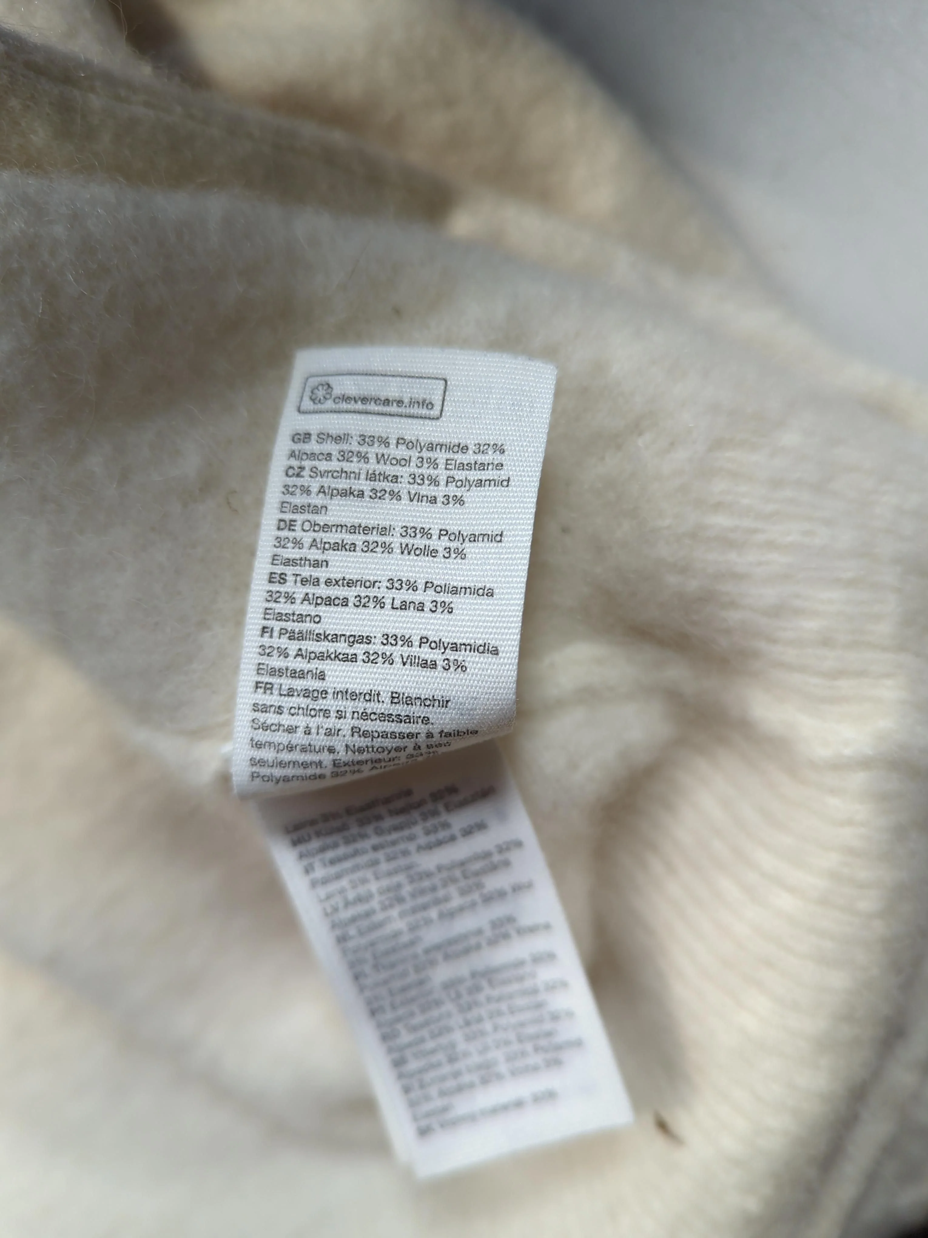 & Other Stories Women's Cardigan M Cream Polyamide - Image 6