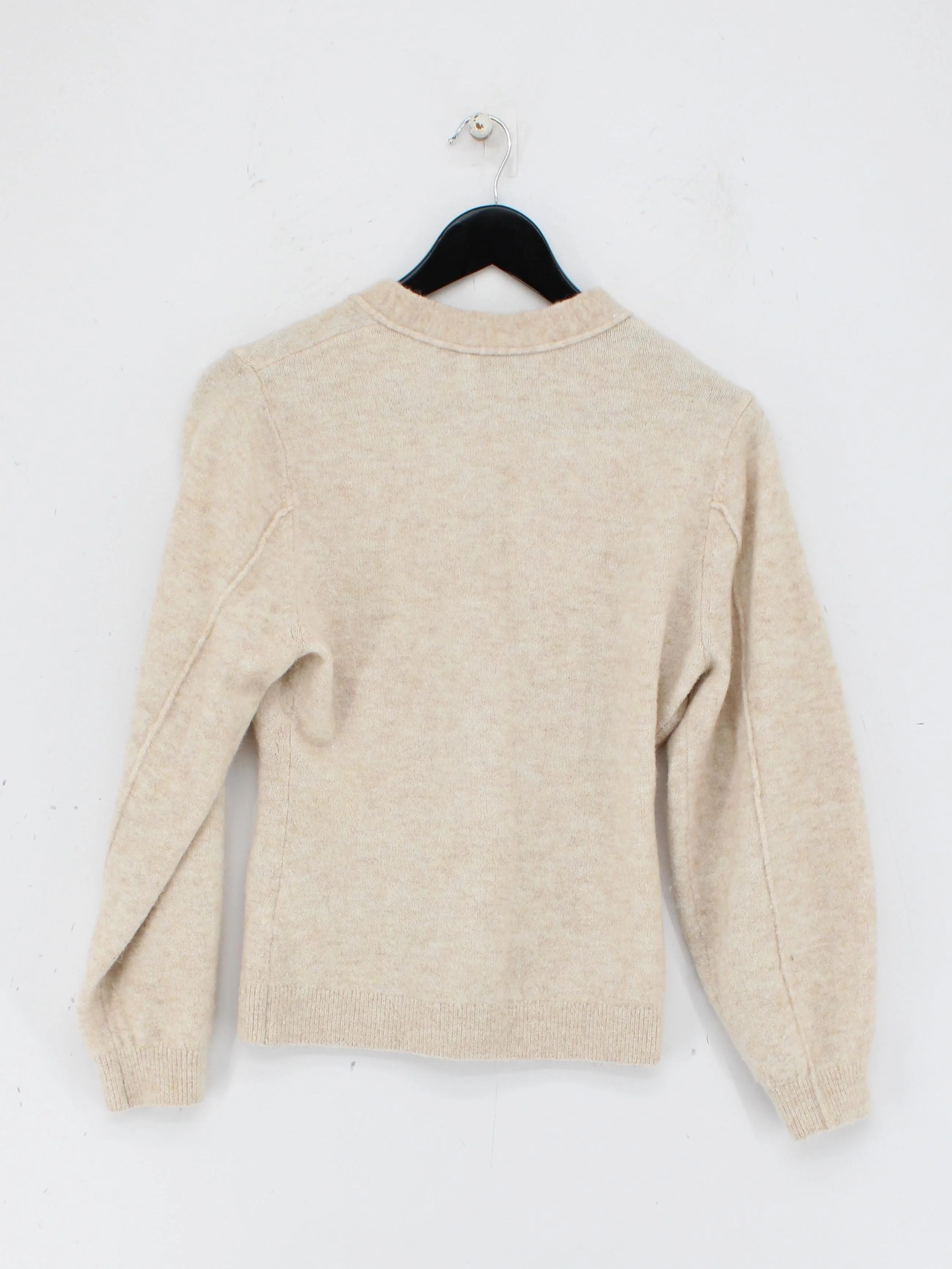 & Other Stories Women's Cardigan S Cream Wool - Image 2