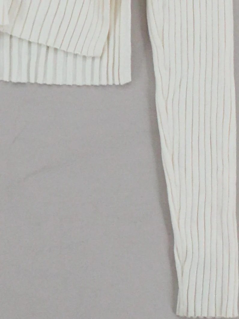 & Other Stories Women's Cardigan XS Cream Viscose with Polyamide V-Neck Cardigan - Image 4