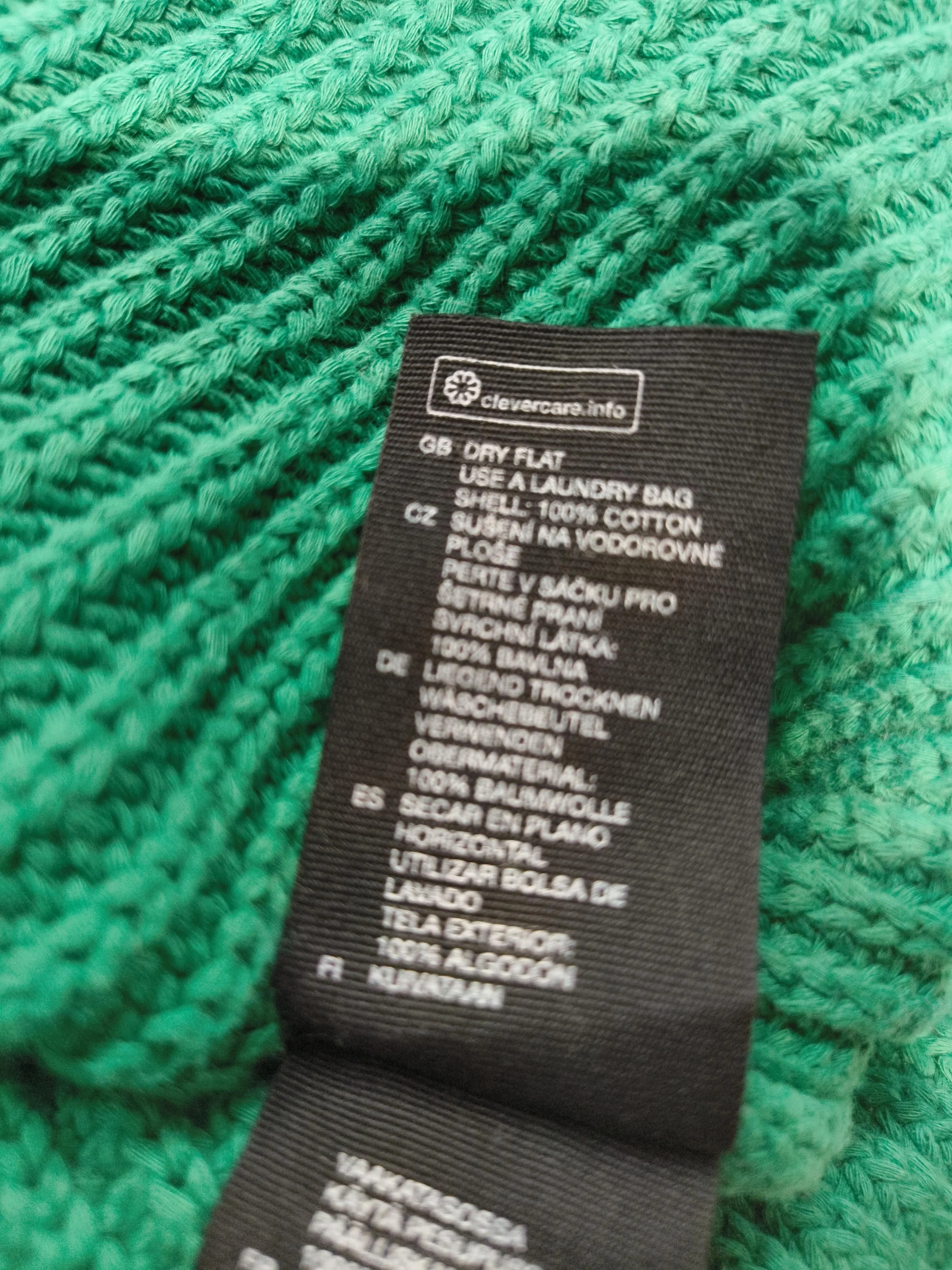 & Other Stories Women's Cardigan XS Green 100% Cotton V-Neck Cardigan - Image 6