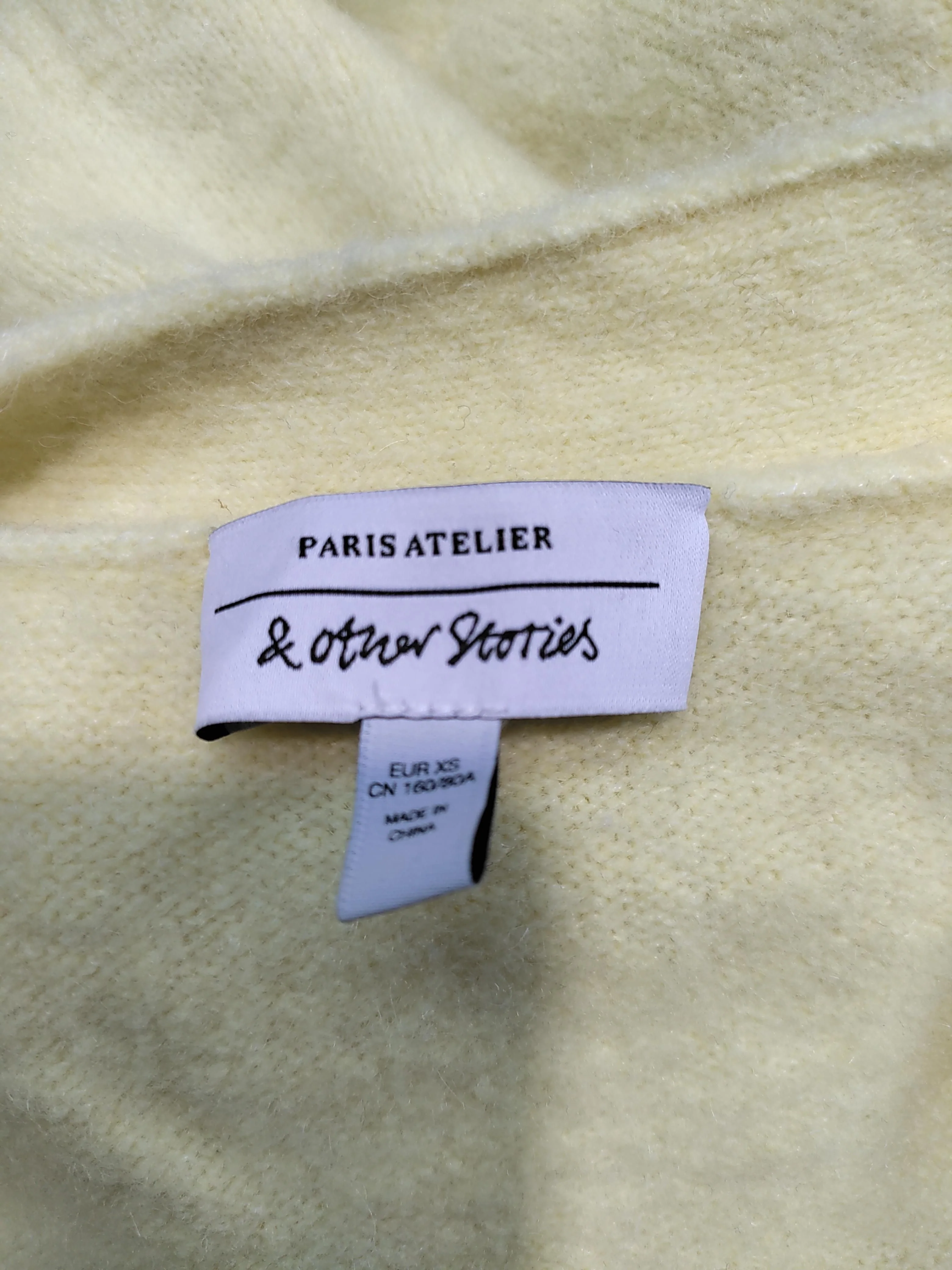 & Other Stories Women's Cardigan XS Yellow Polyamide - Image 5