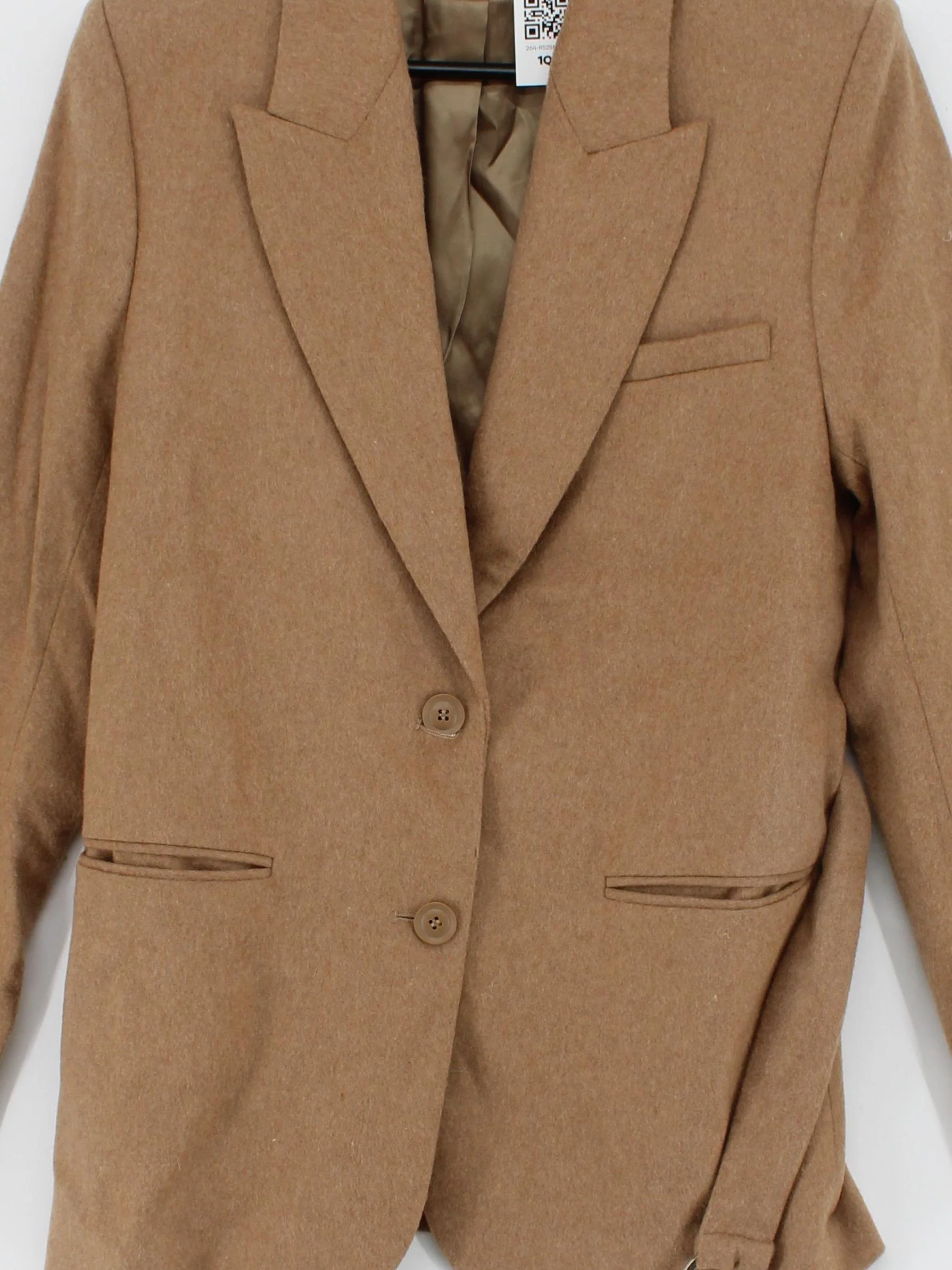 & Other Stories Women's Coat UK 10 Tan Wool - Image 3