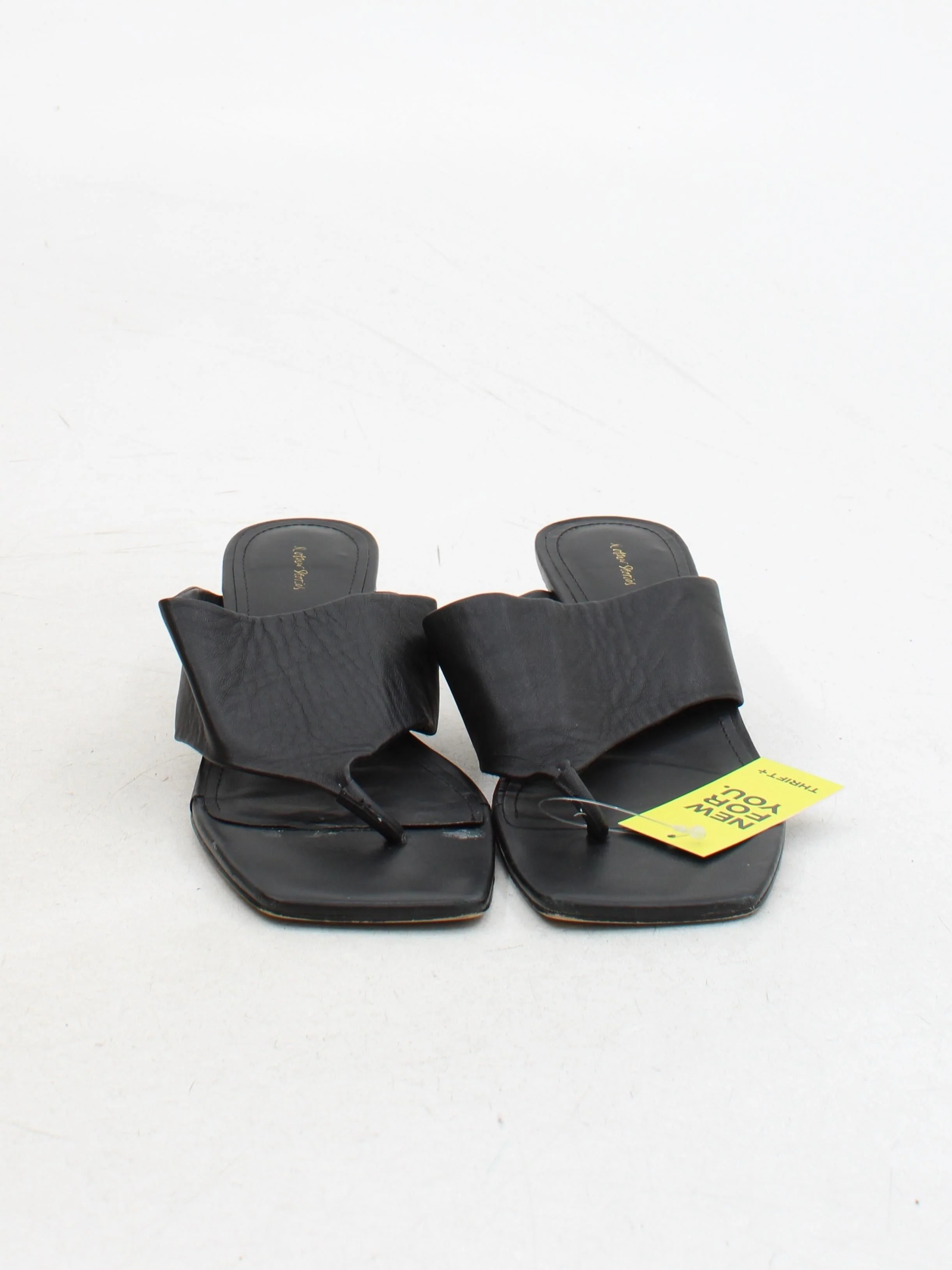 & Other Stories Women's Heels UK 6.5 Black 100% Leather Mule - Image 2