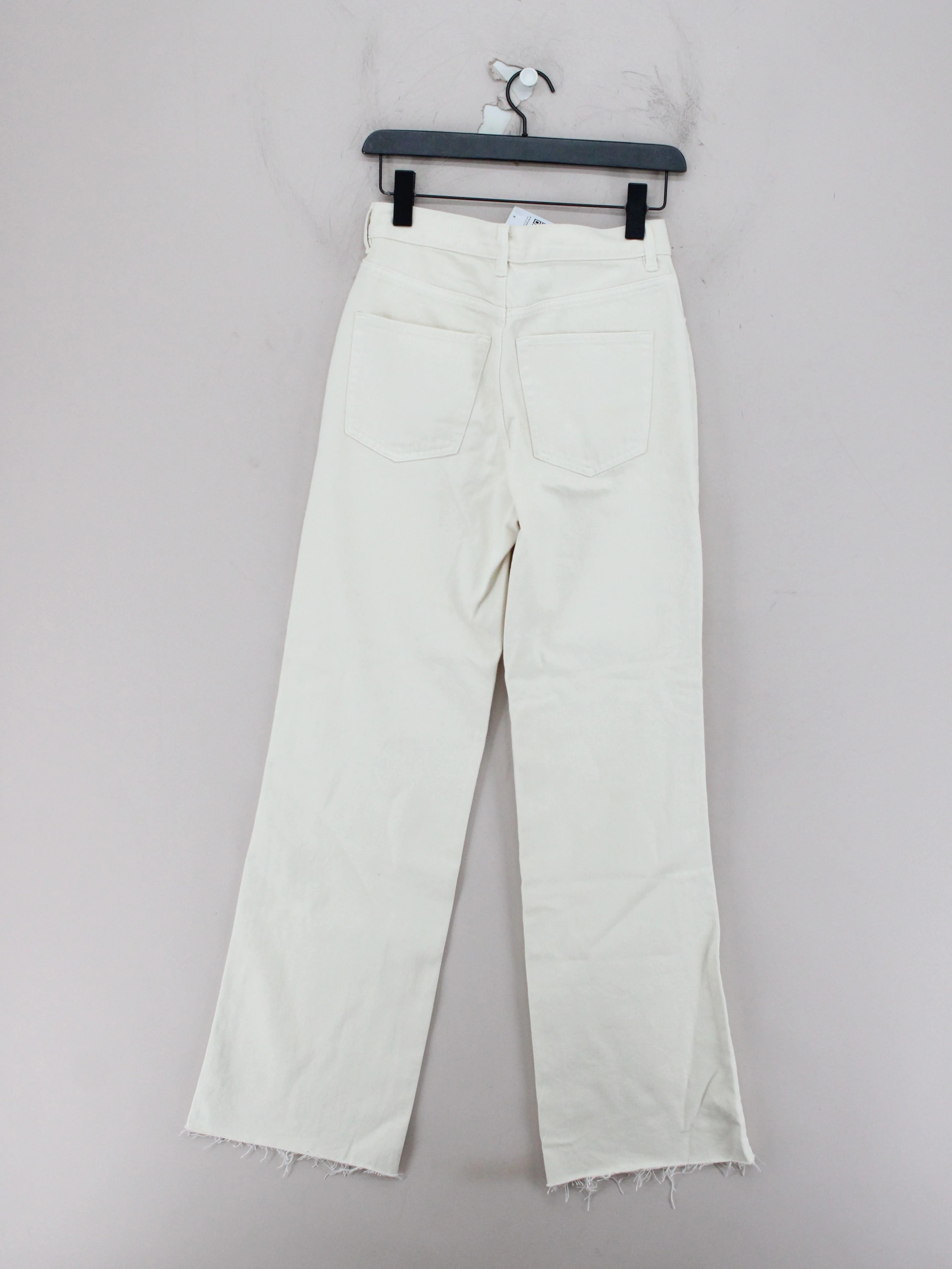 & Other Stories Women's Jeans W 26 in Cream 100% Cotton Wide-Leg - Image 2