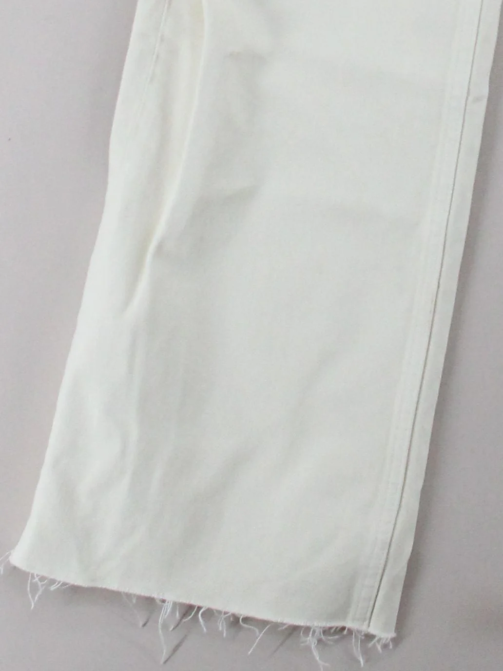 & Other Stories Women's Jeans W 26 in Cream 100% Cotton Wide-Leg - Image 4