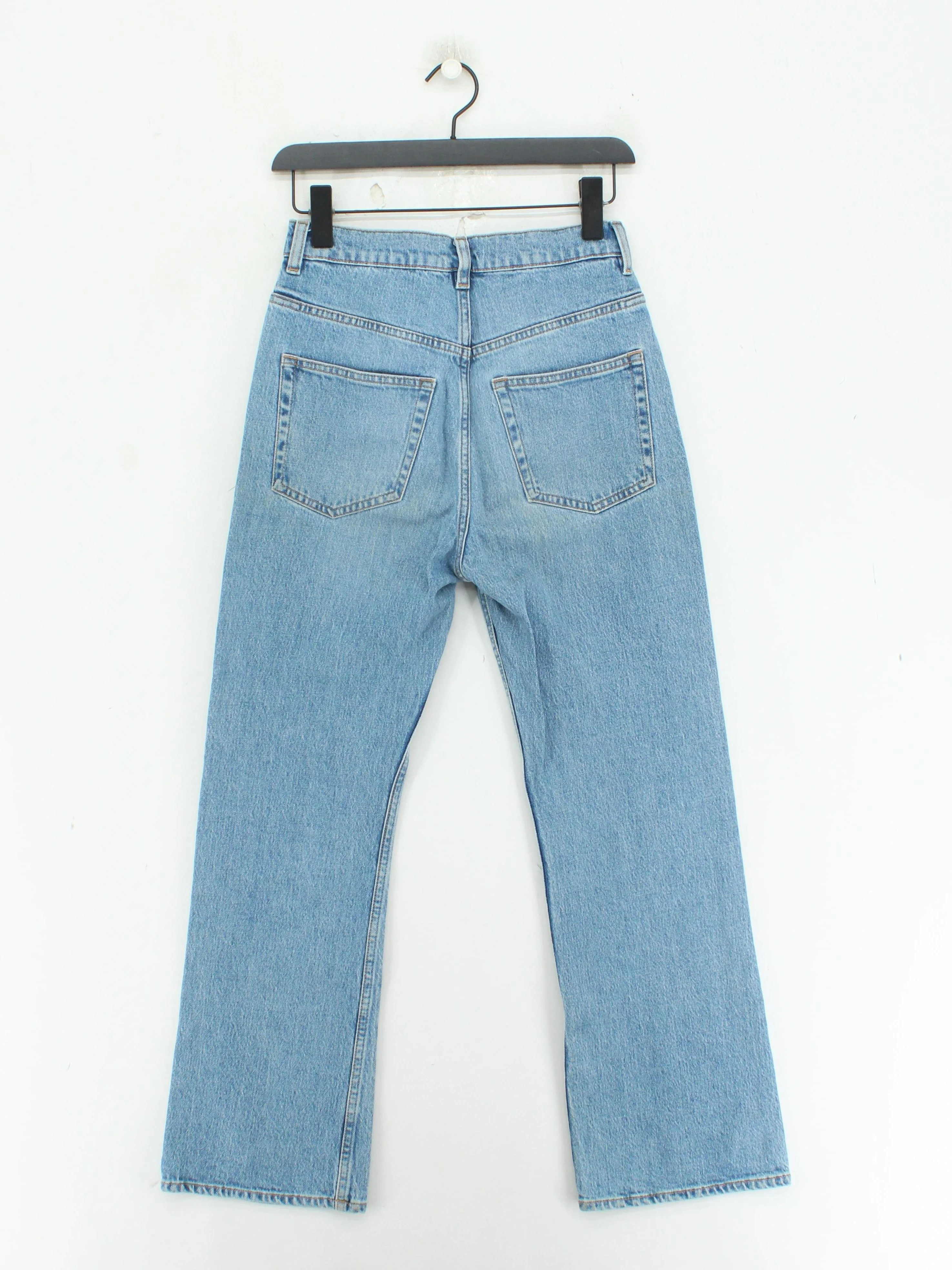 & Other Stories Women's Jeans W 27 in Blue Cotton with Elastane Wide-Leg - Image 2