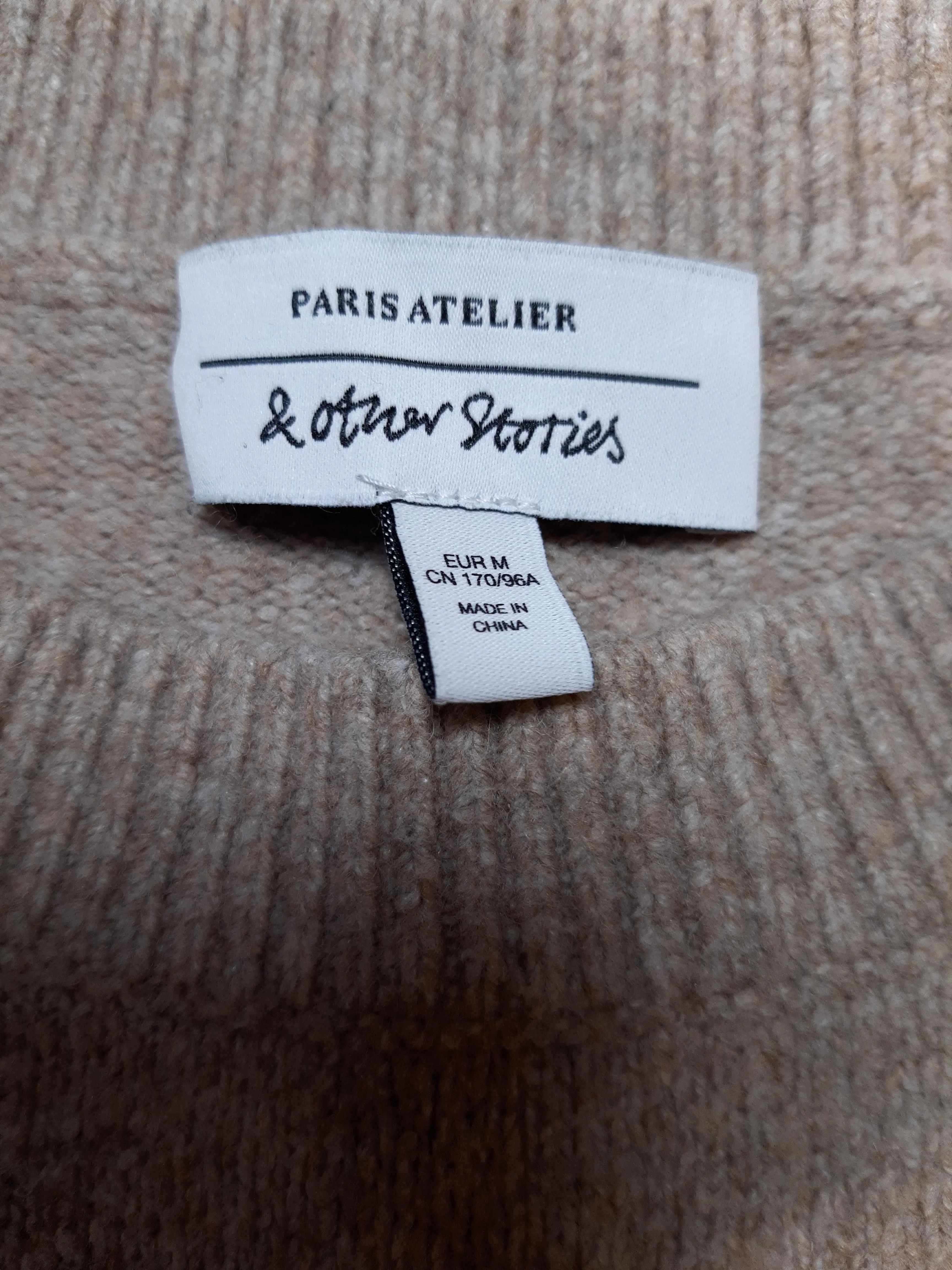 & Other Stories Women's Jumper M Cream Cotton - Image 5