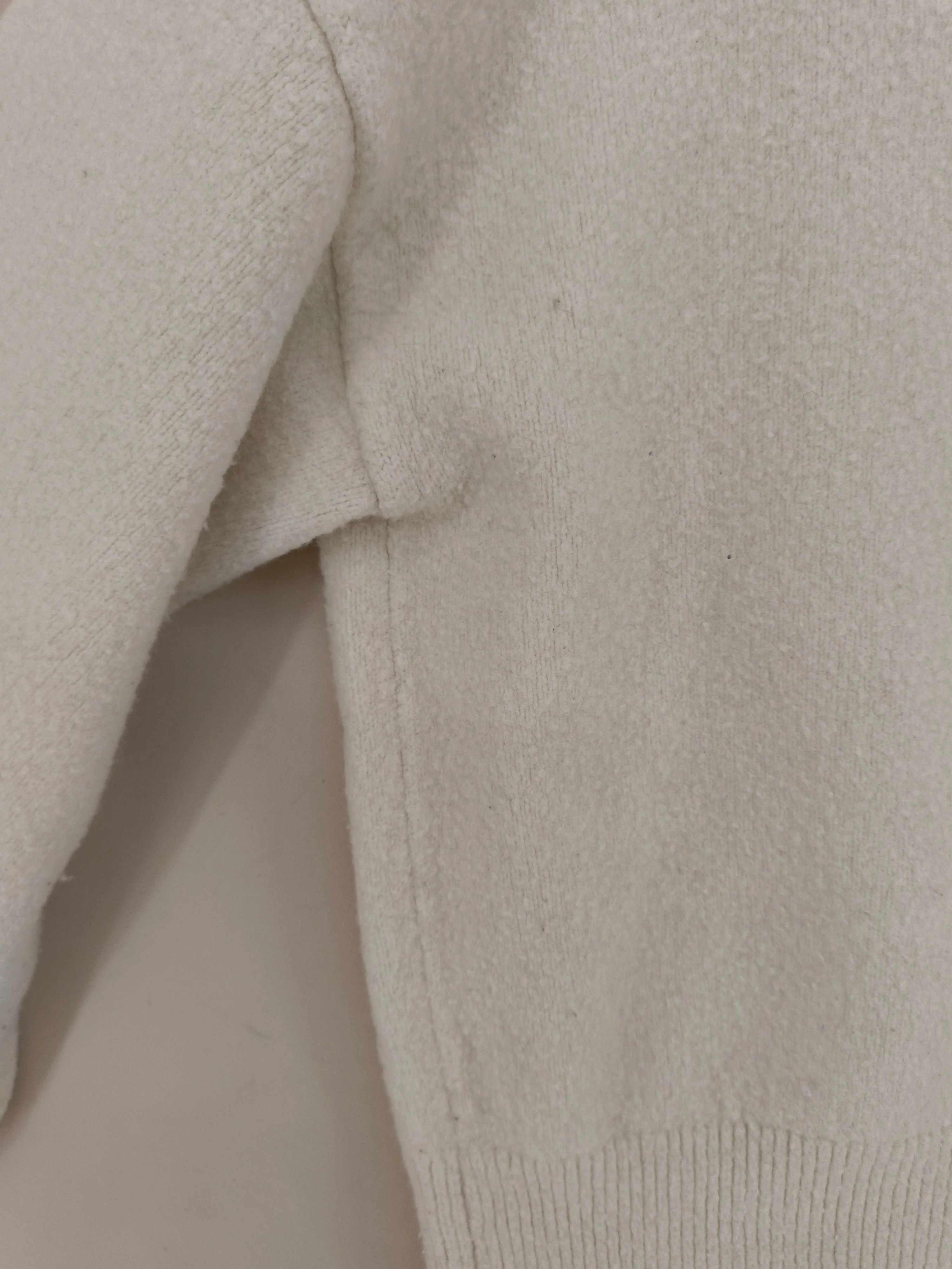 & Other Stories Women's Jumper M Cream Polyester - Image 5