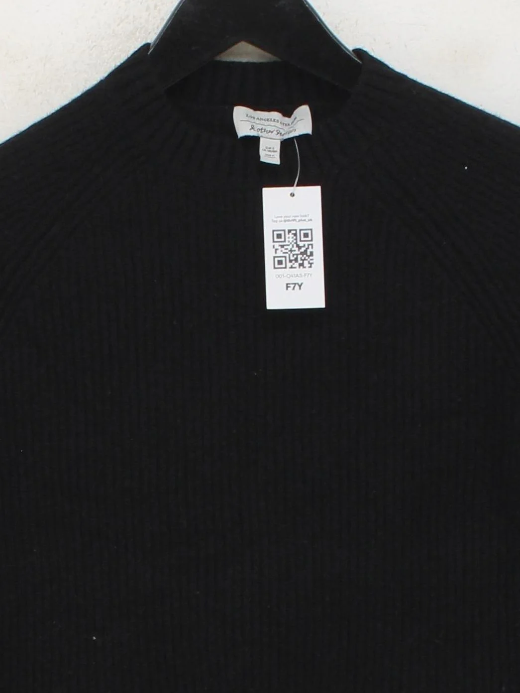 & Other Stories Women's Jumper S Black 100% Cashmere Mock Neck Pullover - Image 3