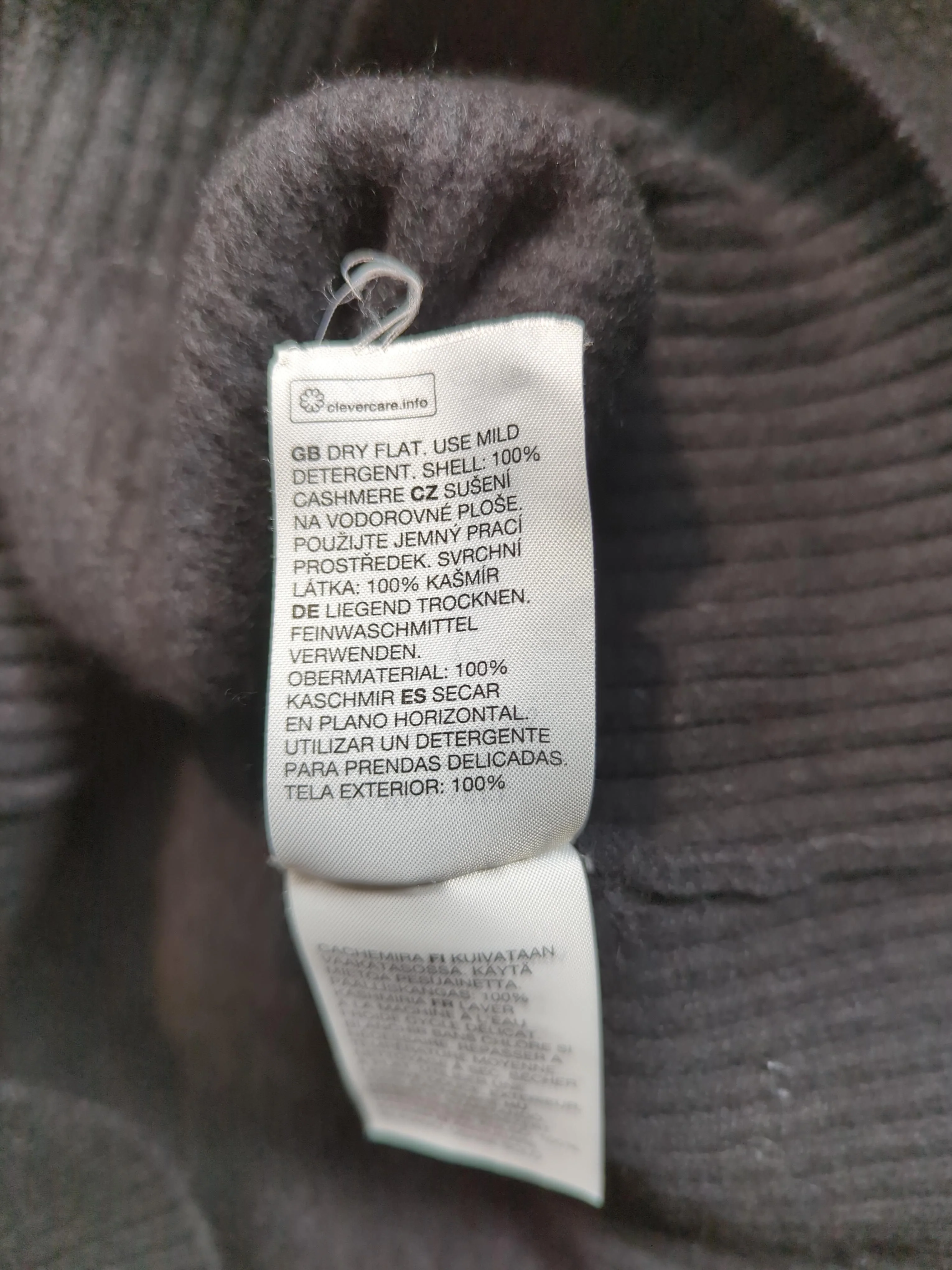 & Other Stories Women's Jumper S Black 100% Cashmere Mock Neck Pullover - Image 6