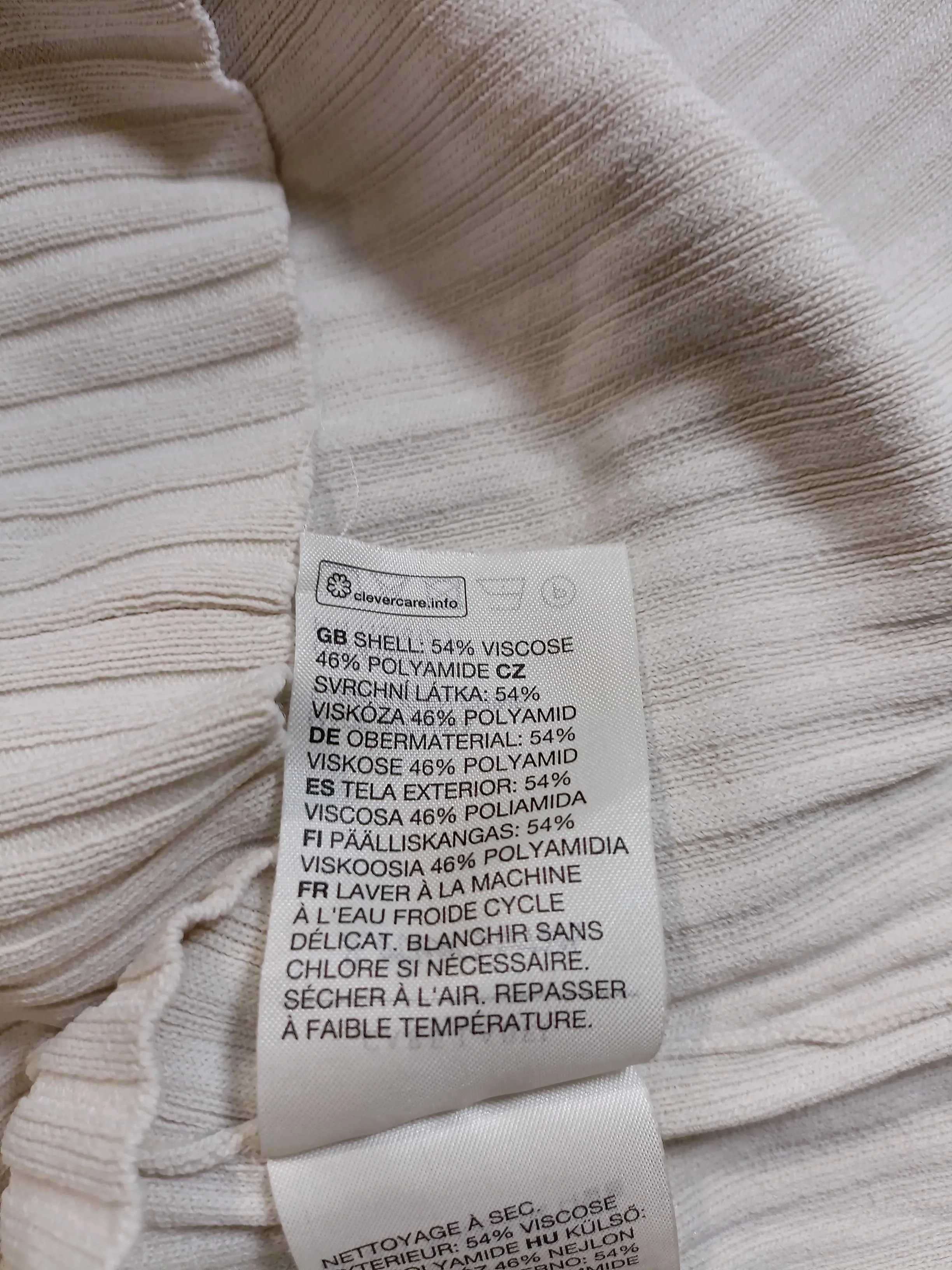& Other Stories Women's Jumper S Cream Viscose with Polyamide Mock Neck Pullover - Image 6