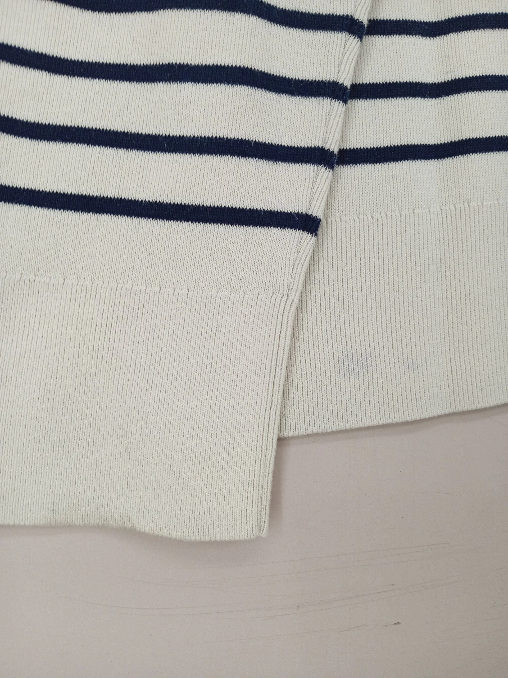 & Other Stories Women's Jumper XS Cream Cotton with Polyamide, Elastane Pullover - Image 5