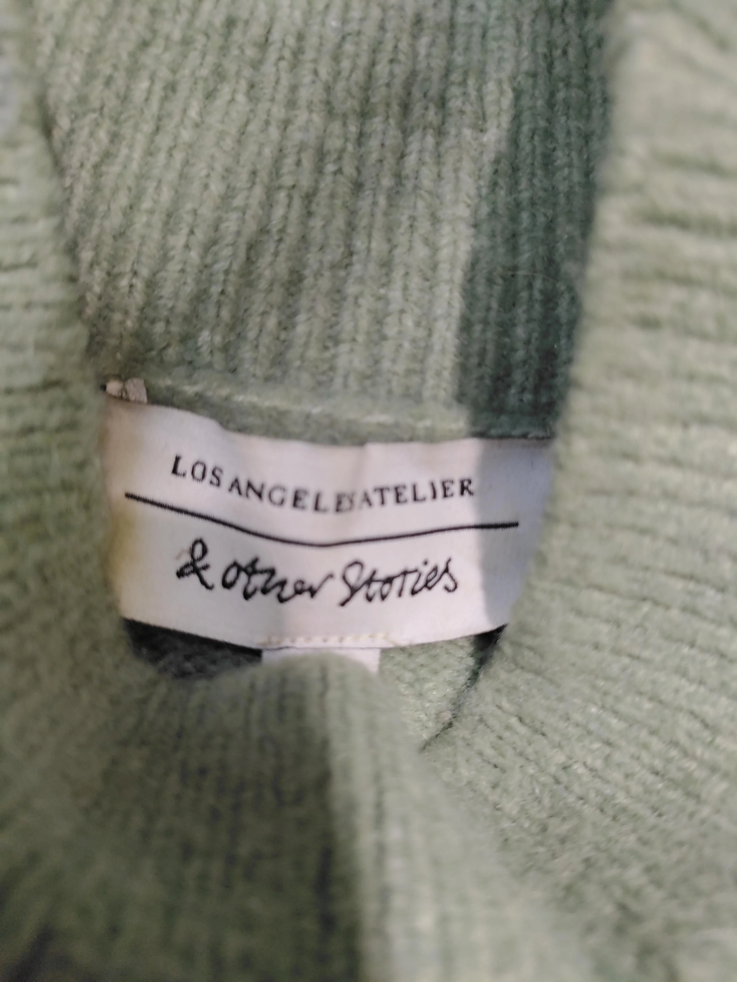 & Other Stories Women's Jumper XS Green Polyamide - Image 6