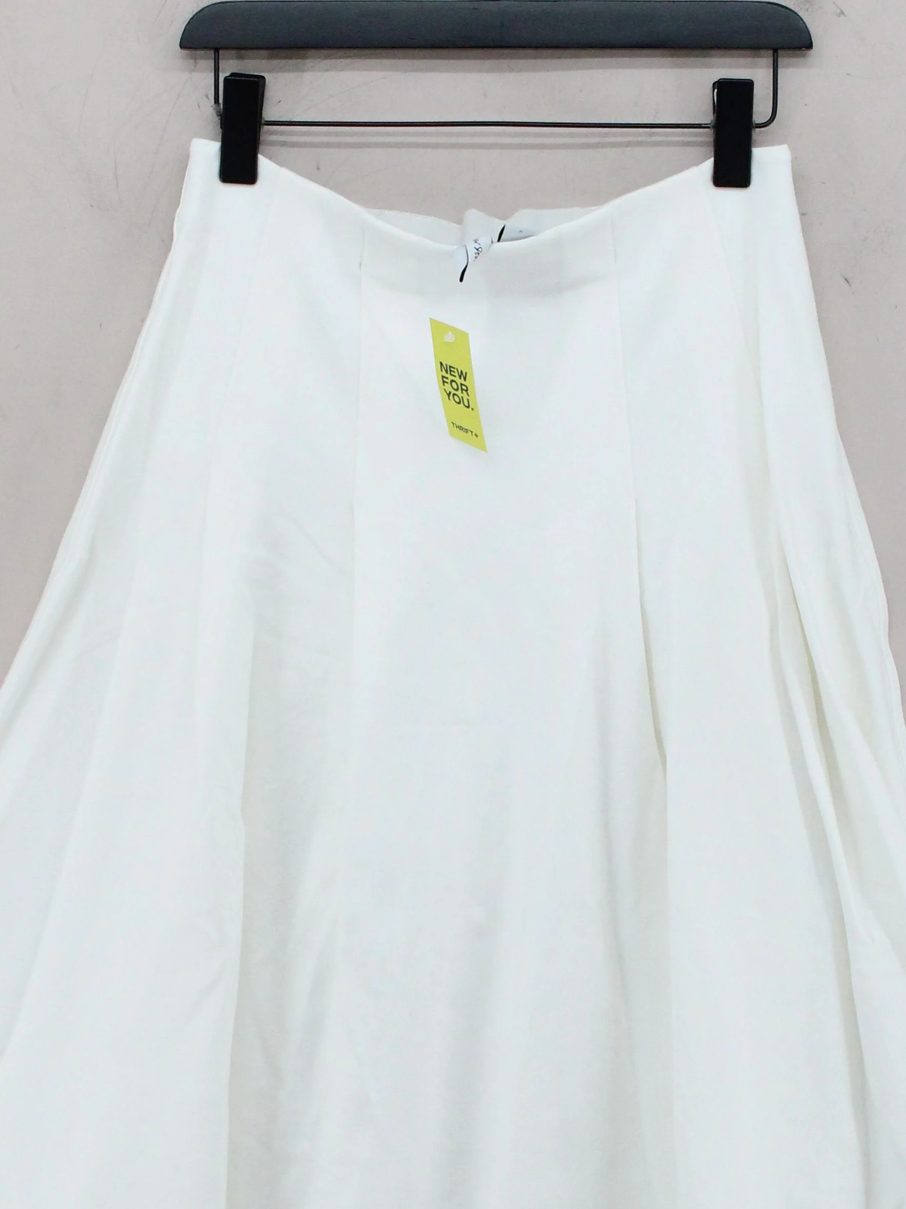 & Other Stories Women's Midi Skirt M White Viscose - Image 3