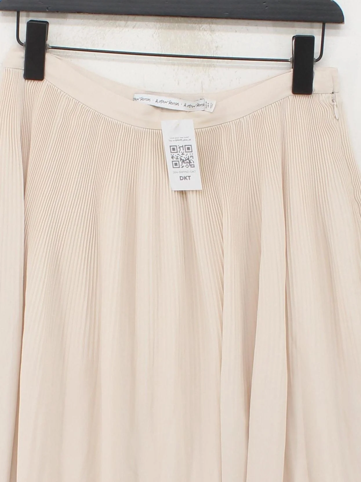 & Other Stories Women's Mini Skirt UK 10 Cream 100% Polyester Short Mini - Image 3