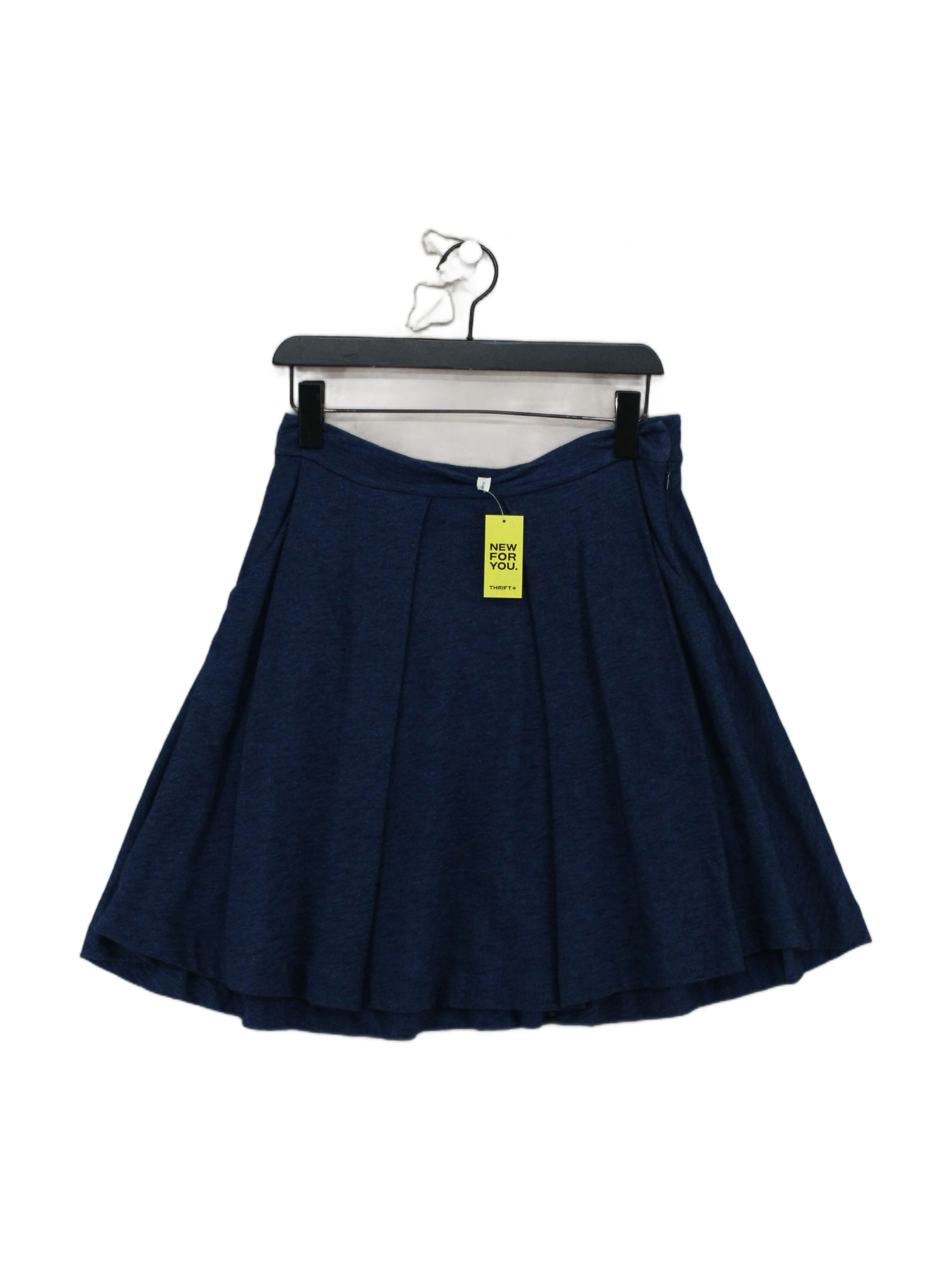 & Other Stories Women's Mini Skirt UK 12 Blue 100% Cotton Short Mini