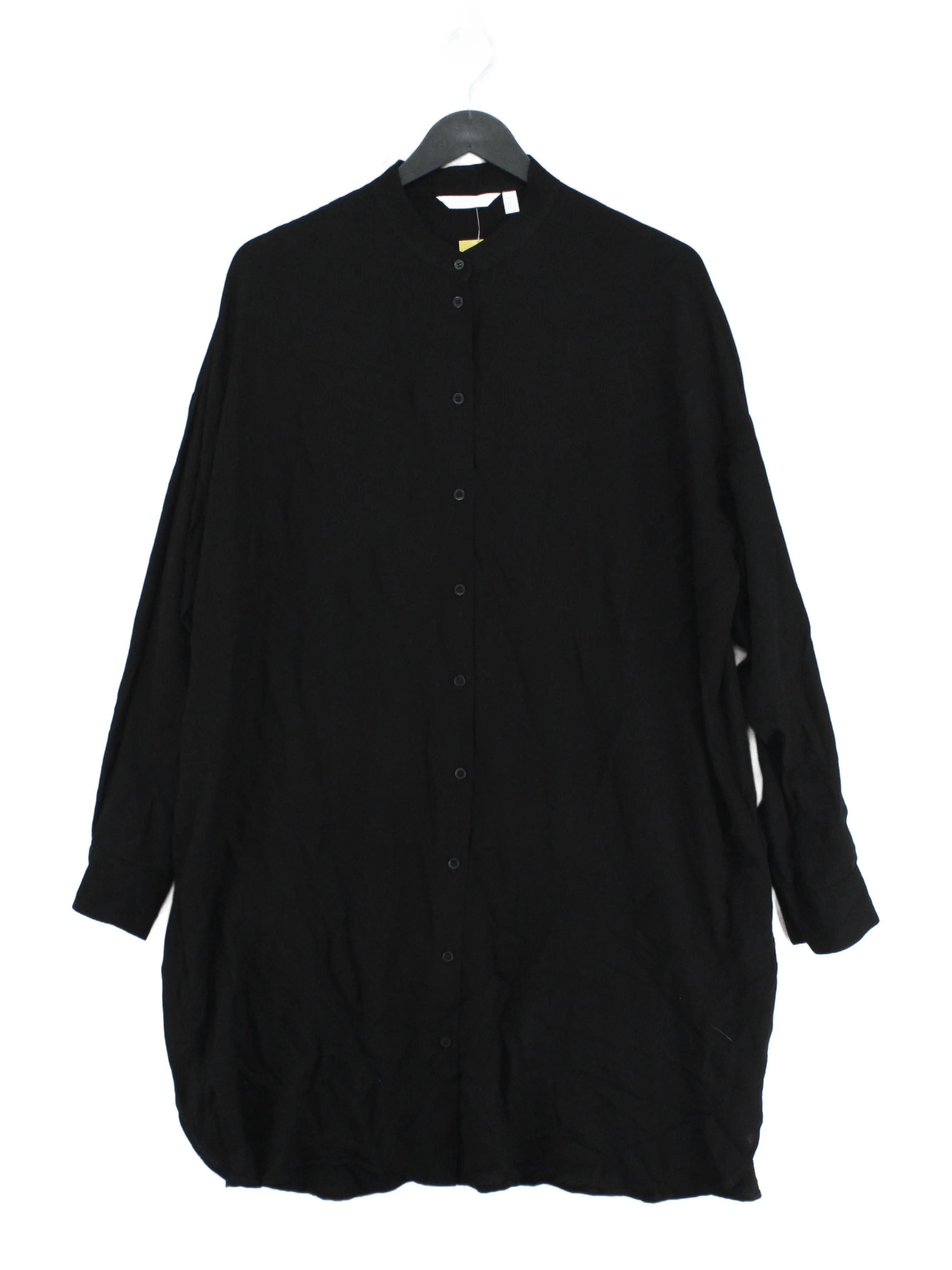 & Other Stories Women's Shirt UK 10 Black 100% Viscose Basic