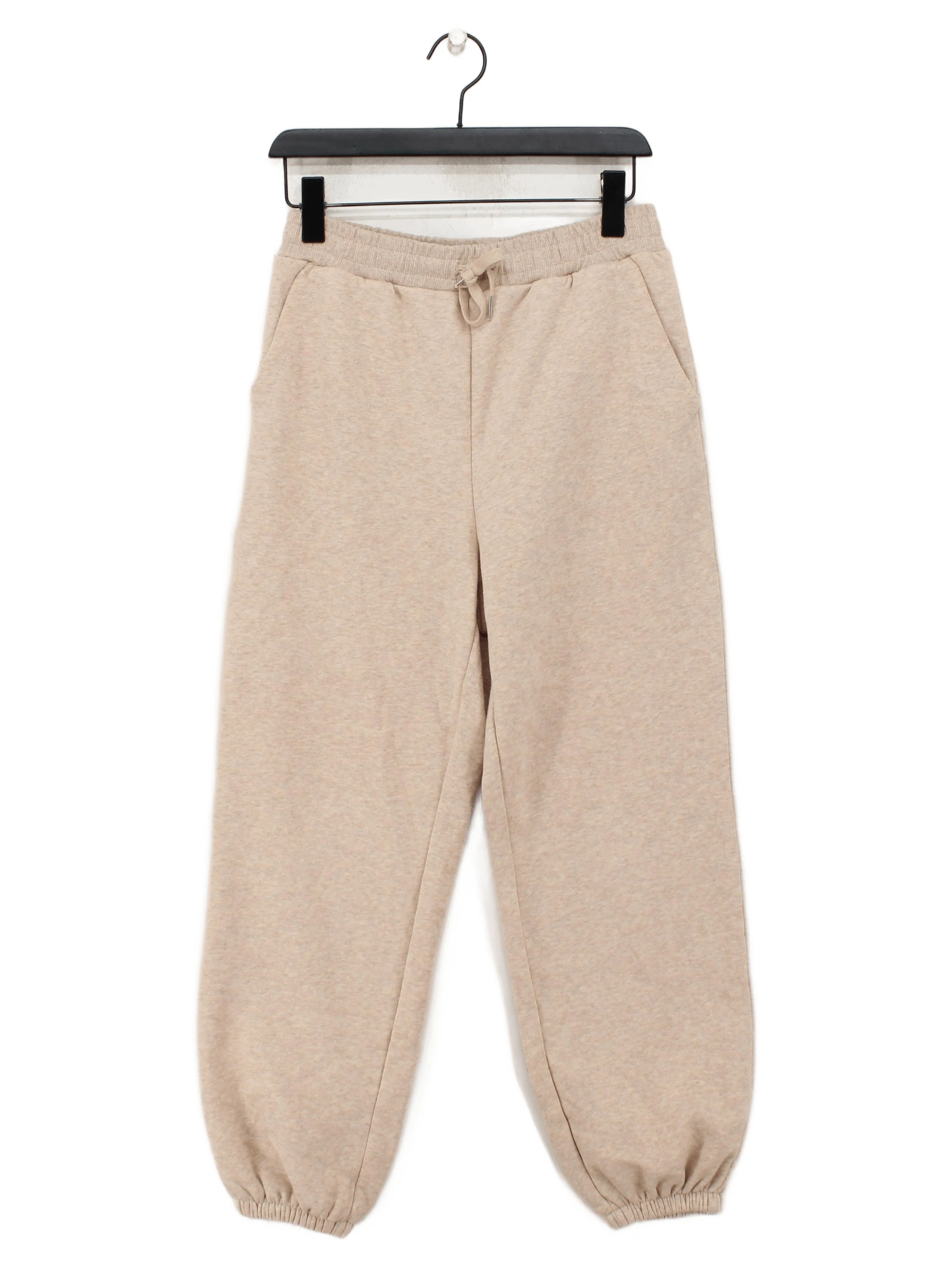 & Other Stories Women's Sports Bottoms S Cream Polyester with Cotton Sweatpants