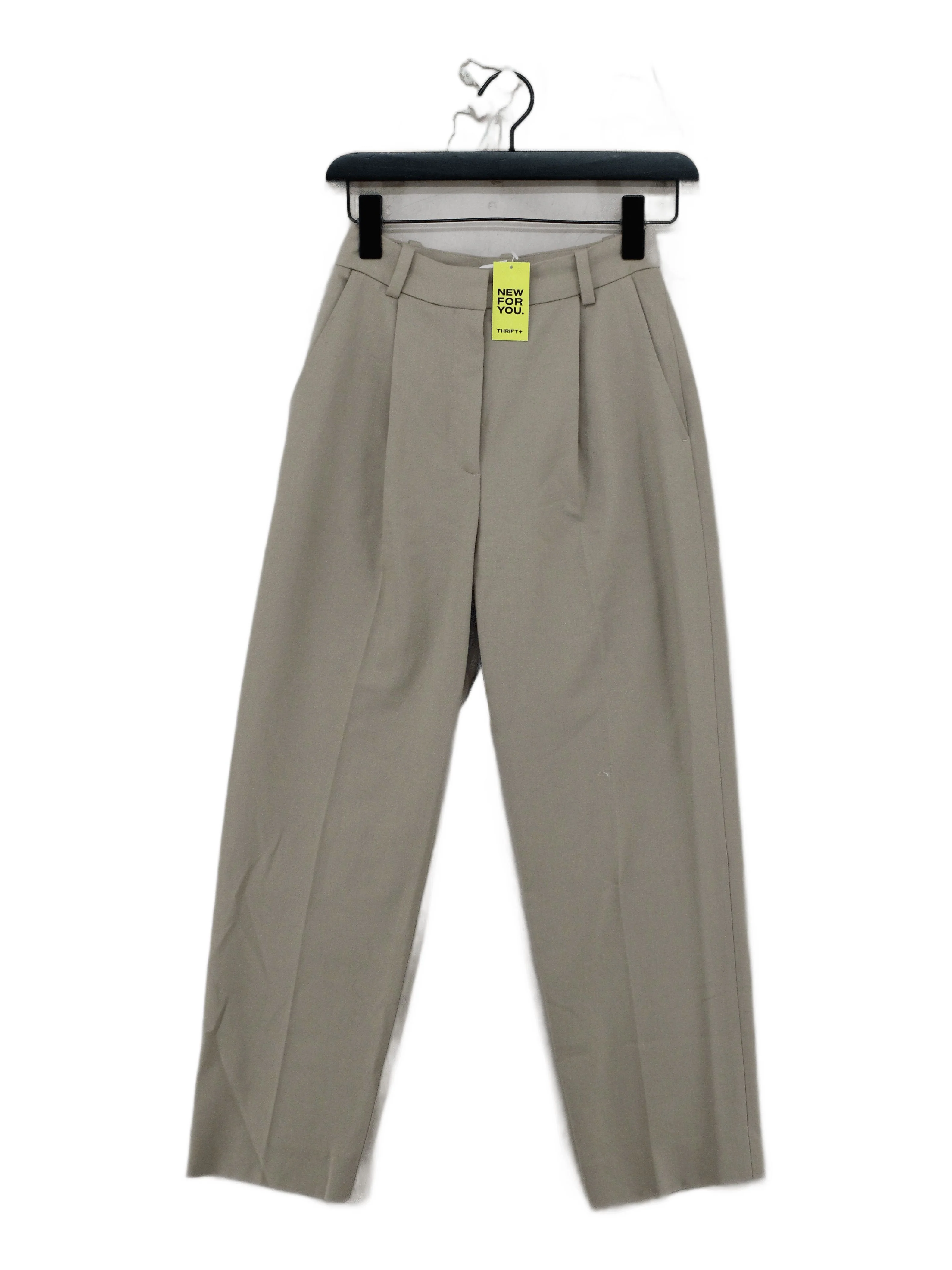 & Other Stories Women's Suit Trousers UK 4 Tan Polyester