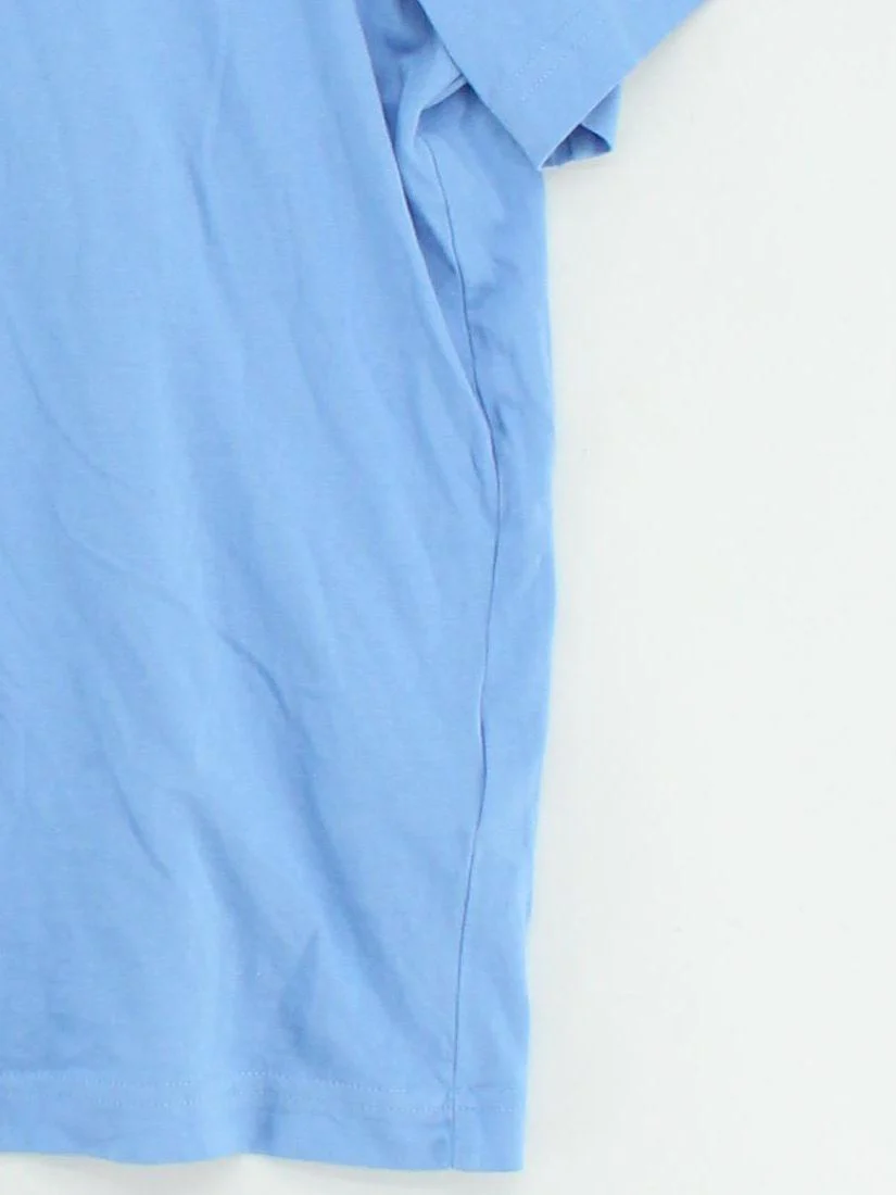 & Other Stories Women's T-Shirt M Blue 100% Cotton Short Sleeve Round Neck Basic - Image 4
