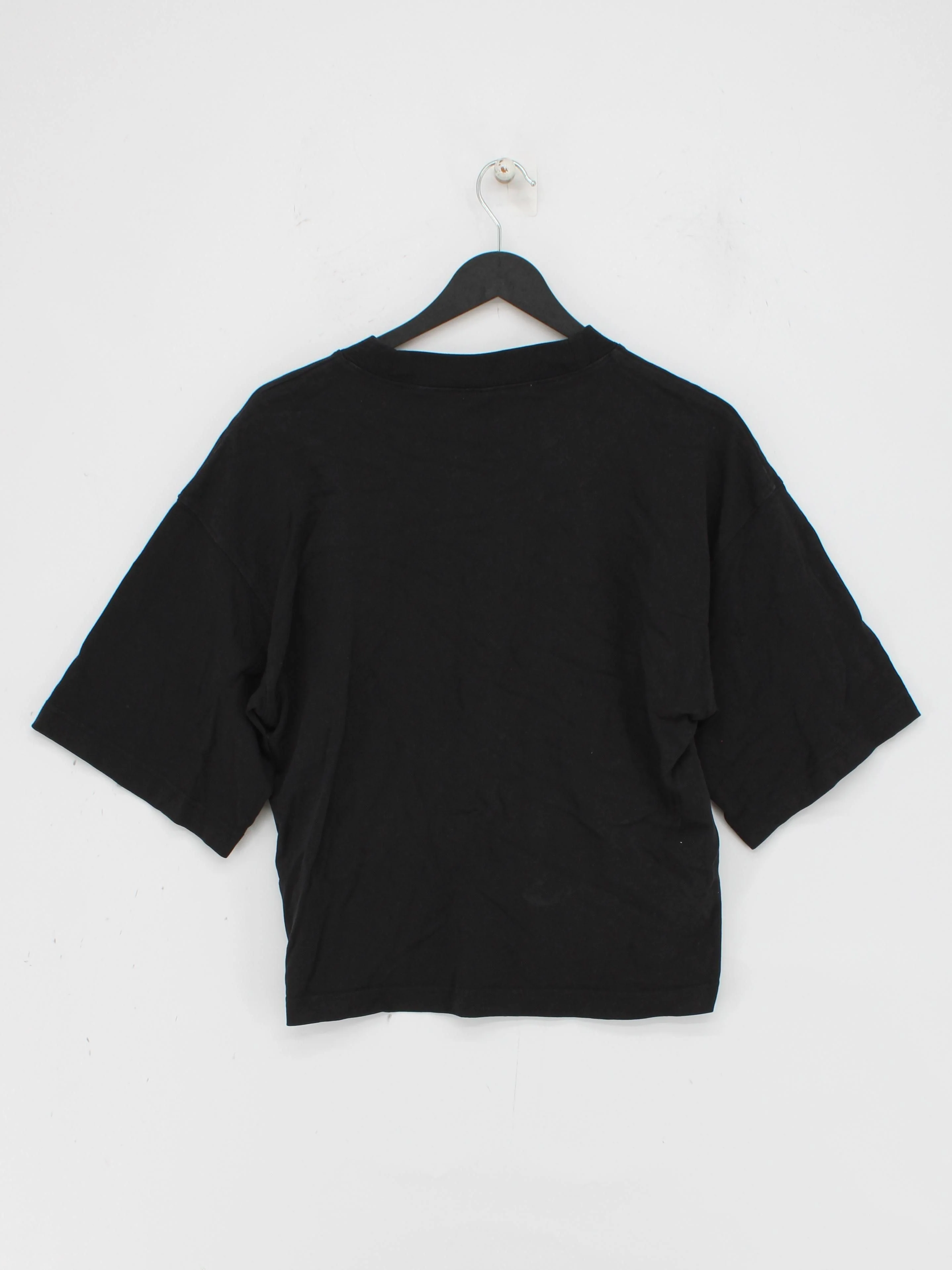 & Other Stories Women's T-Shirt S Black 100% Cotton Basic - Image 2