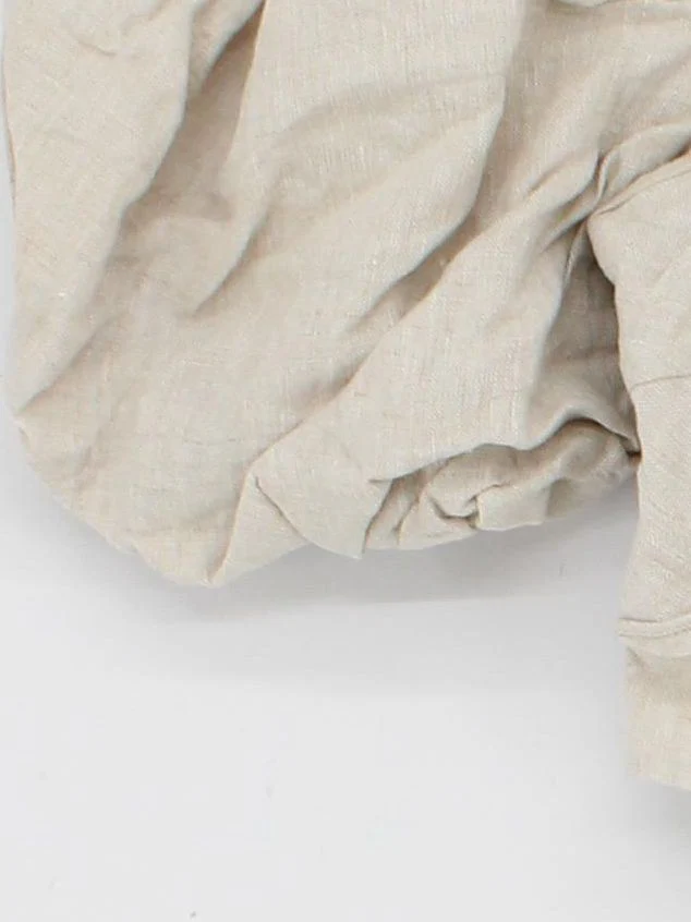& Other Stories Women's Top UK 10 Cream 100% Linen Cropped - Image 4