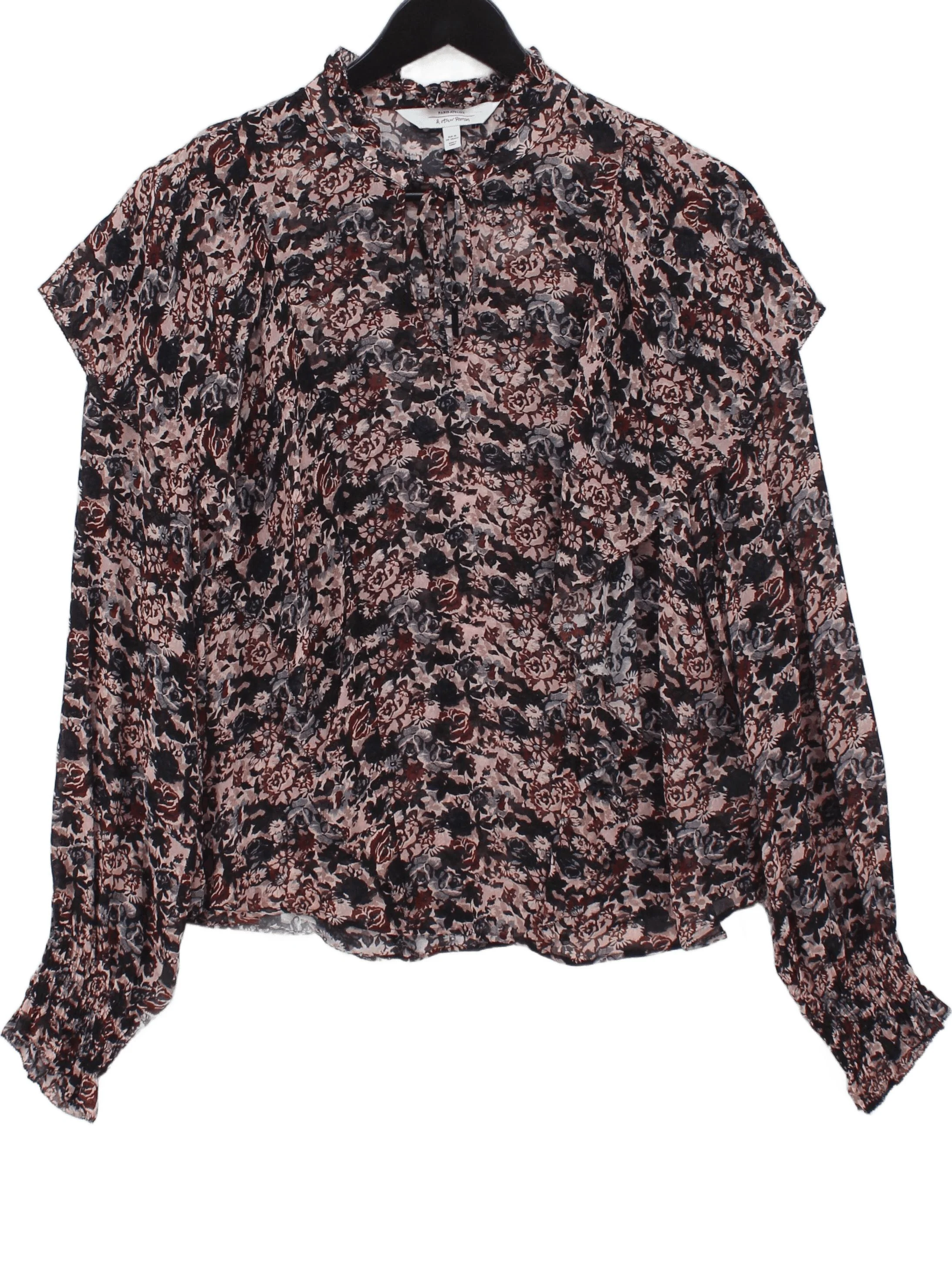 & Other Stories Women's Top UK 8 Multi 100% Viscose Basic